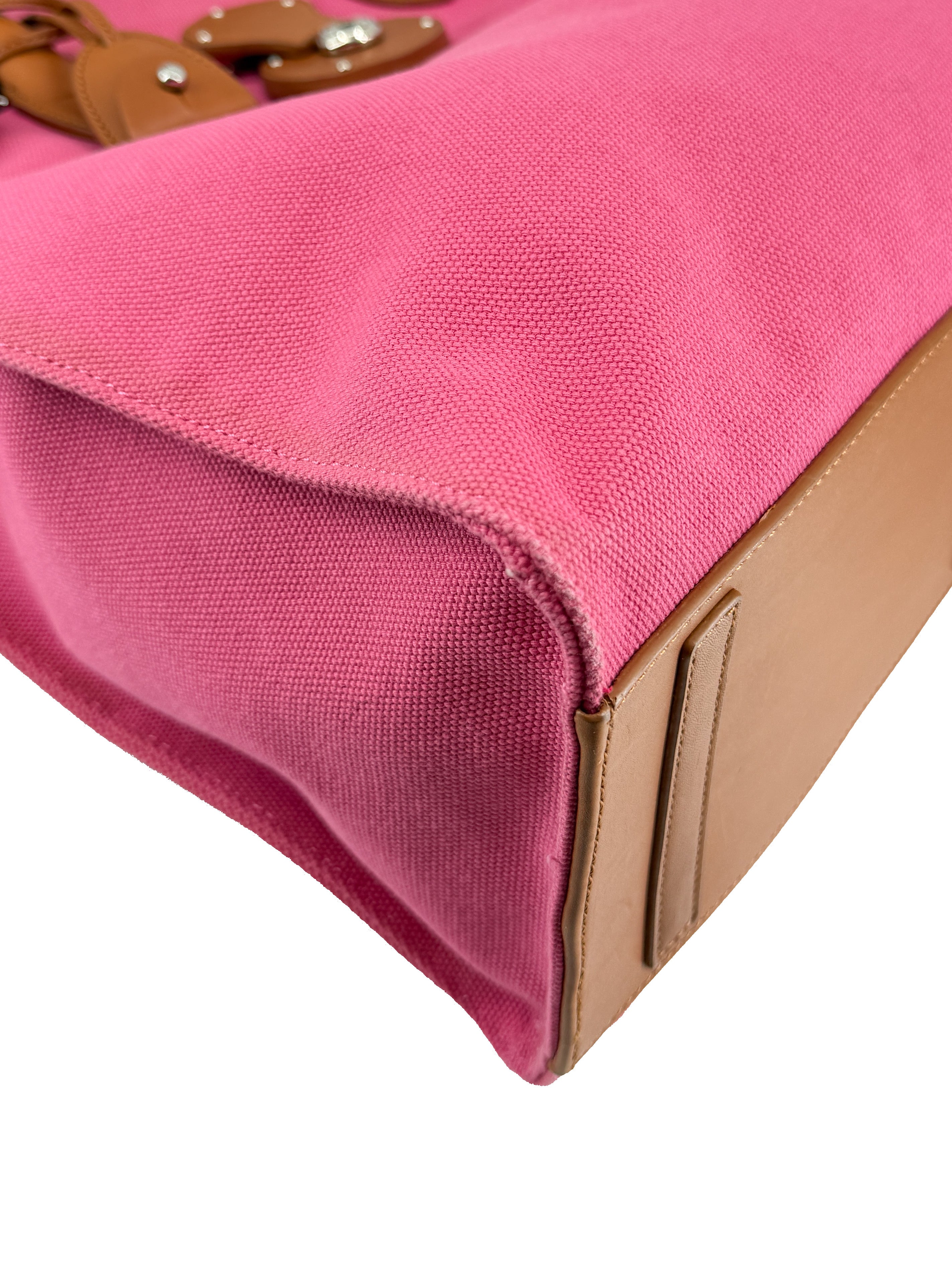 Ralph Lauren pink canvas Ricky tote