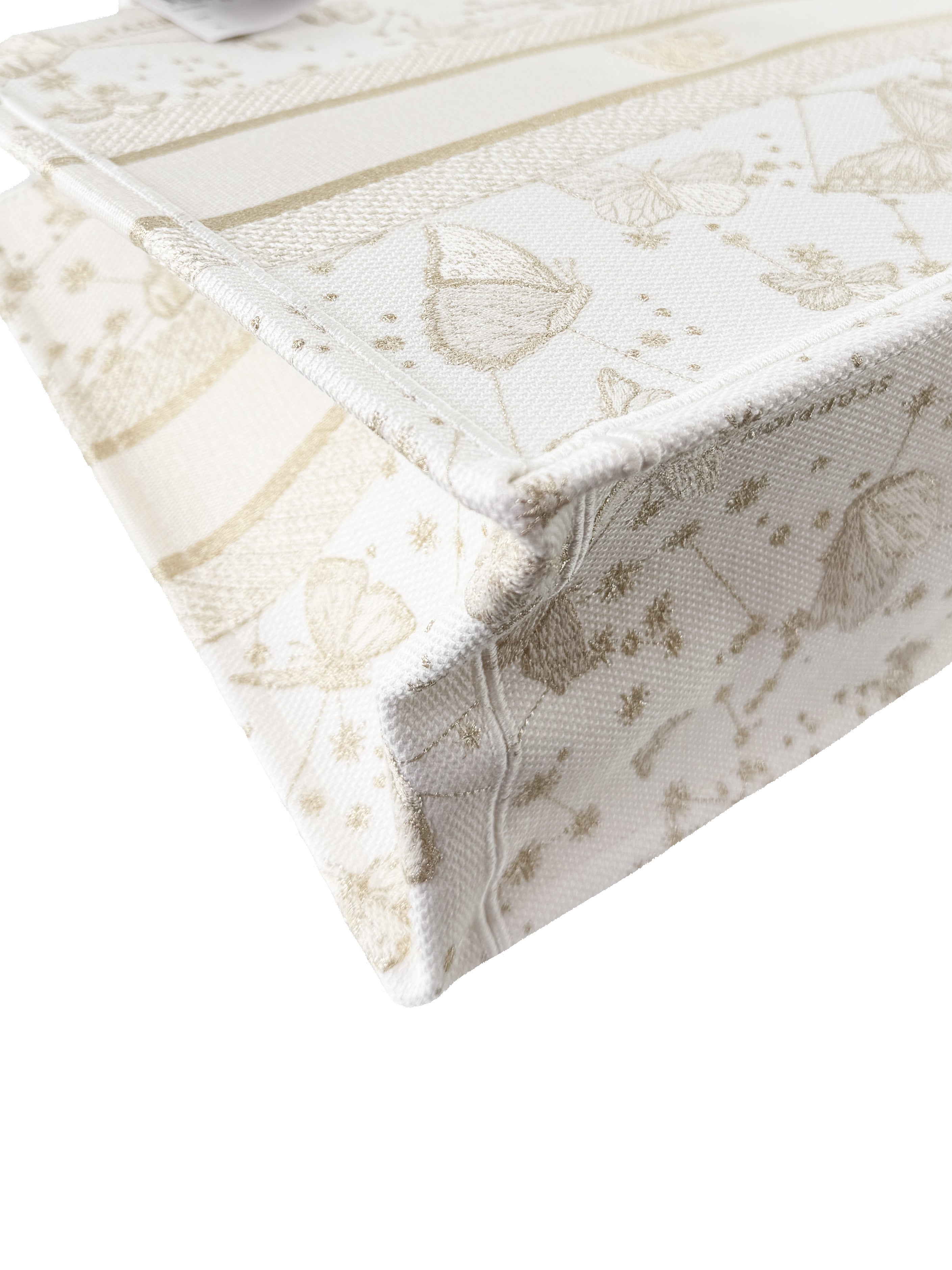 Dior white and gold medium Zodiac book tote NWT