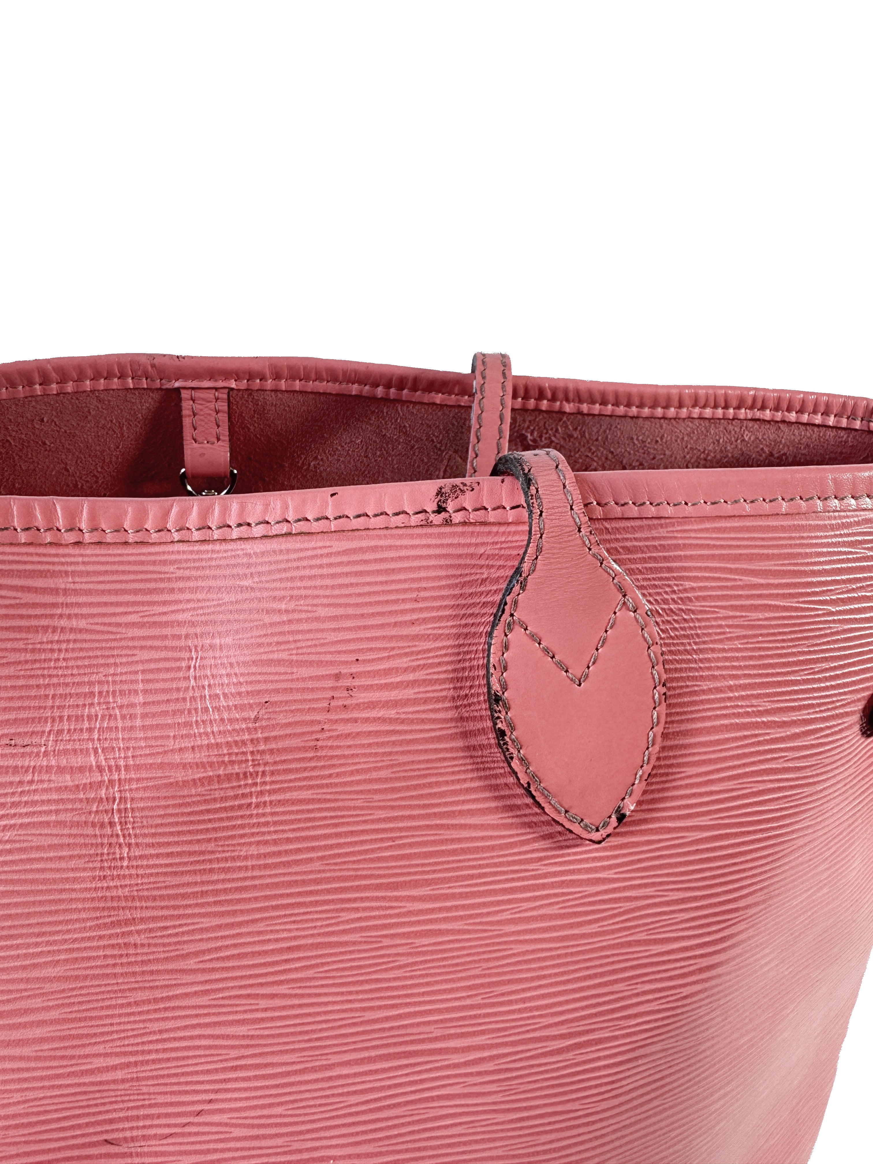 Louis Vuitton coral pink epi Neverfull MM SR0174 **as is**