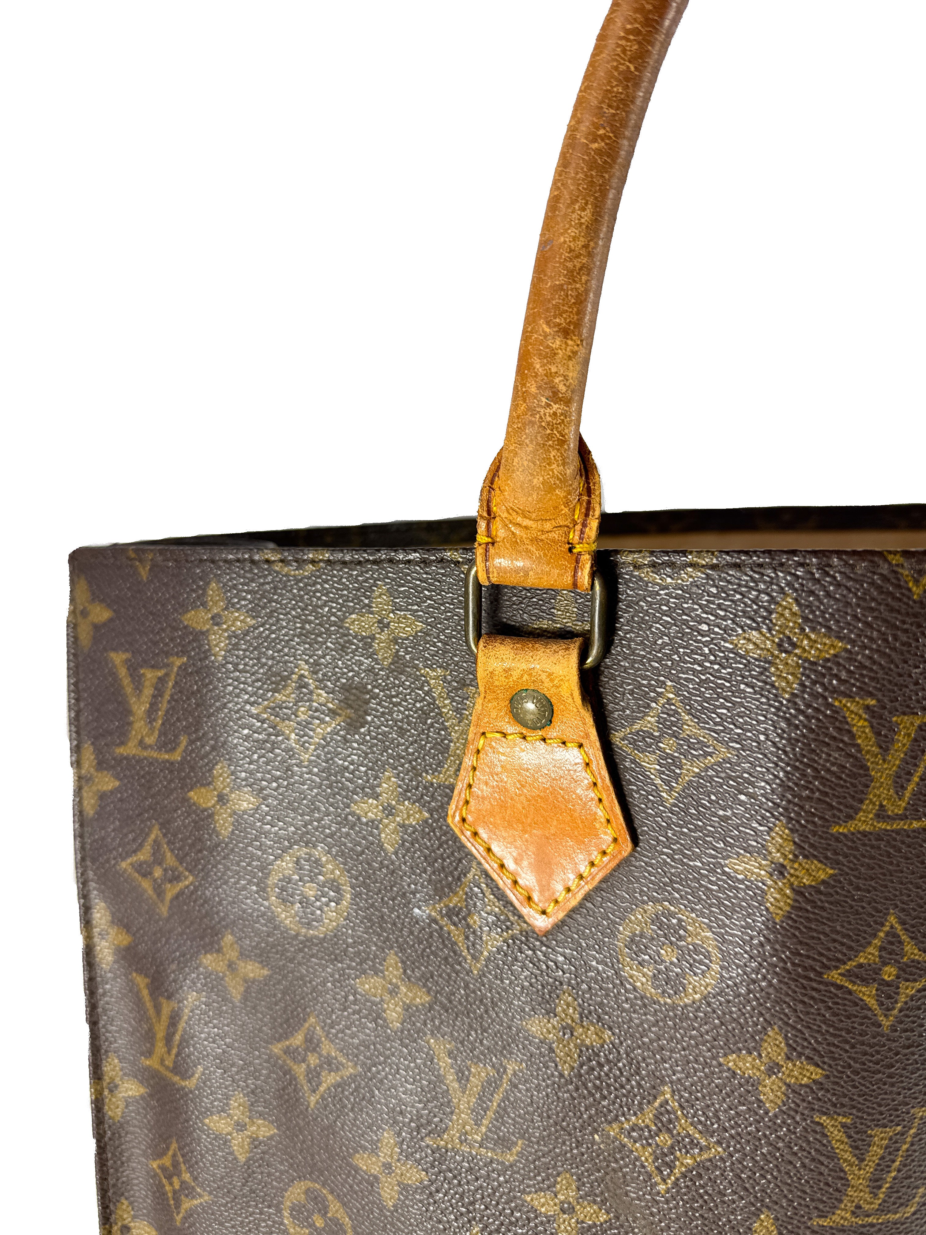 Louis Vuitton monogram Sac Plat tote 862