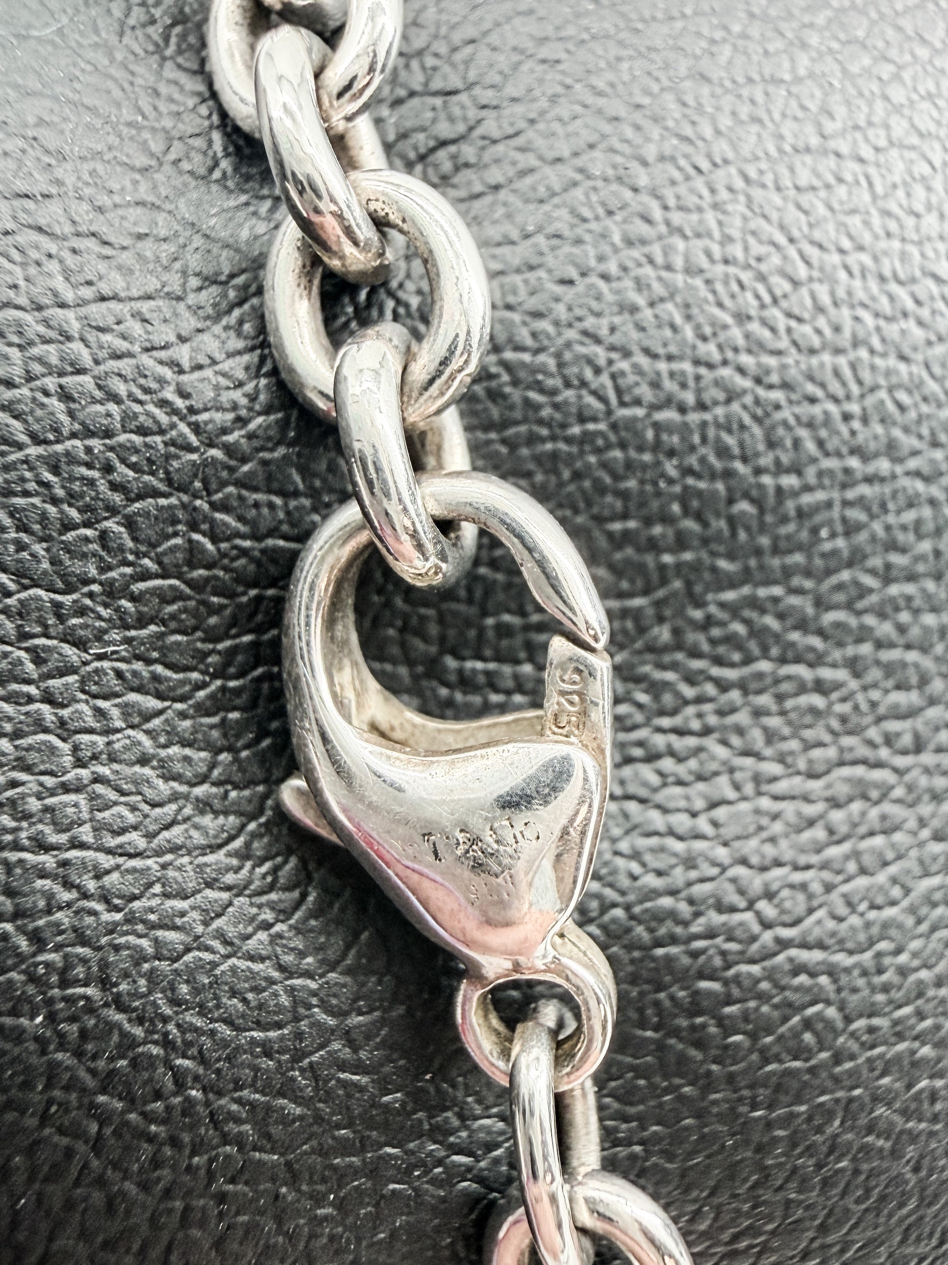 Tiffany & Co sterling silver delicate animal charm bracelet