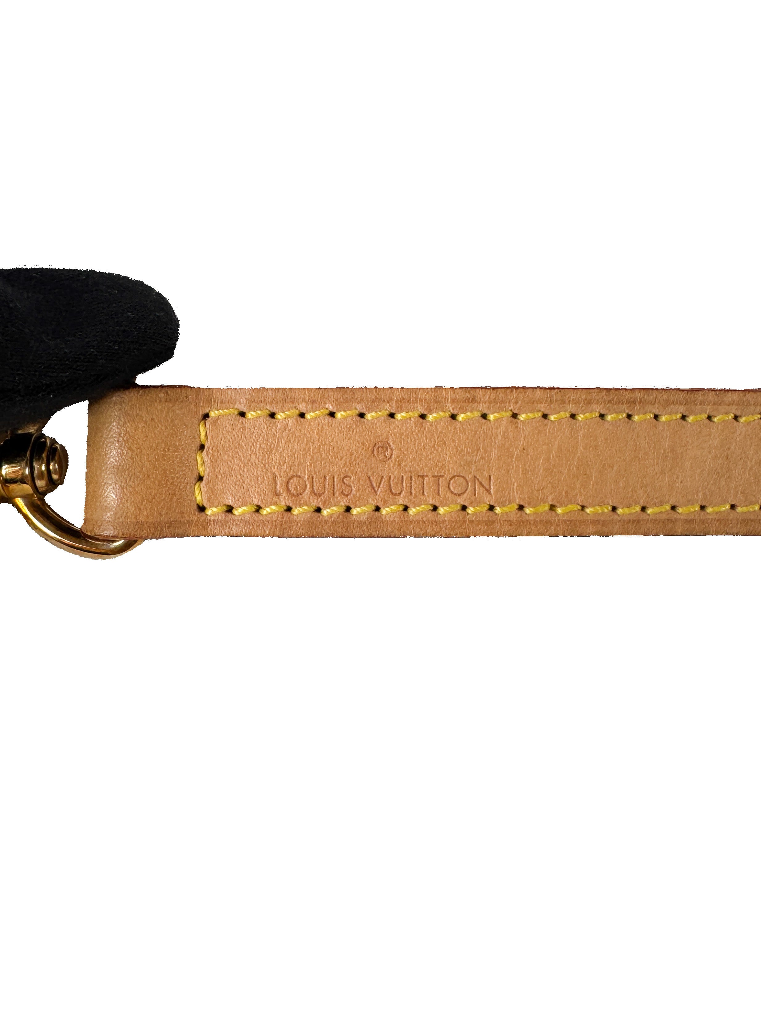 Louis Vuitton brown thin vachetta strap