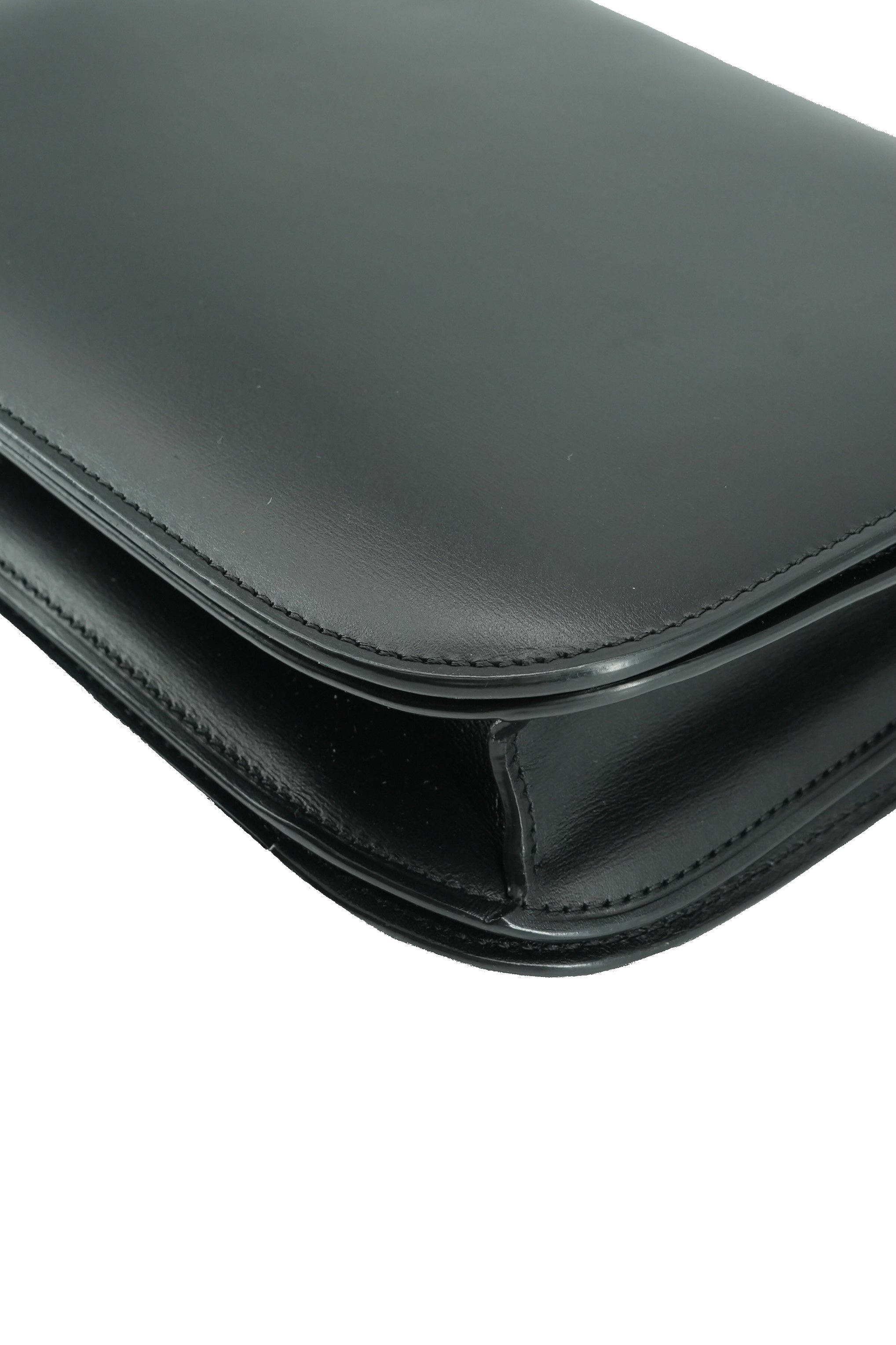 Celine black leather Box shoulder bag U-LA-0176