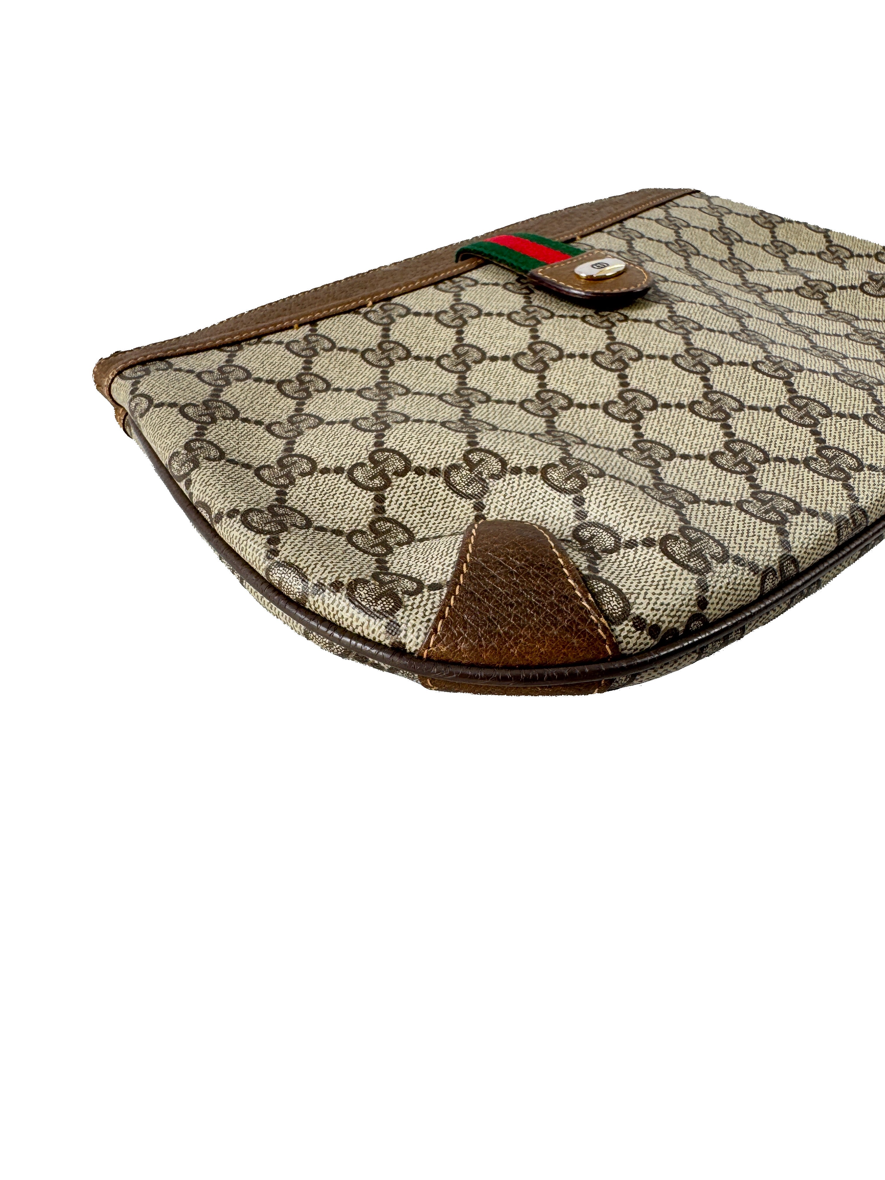 Gucci brown vintage Sherry line crossbody 90402026