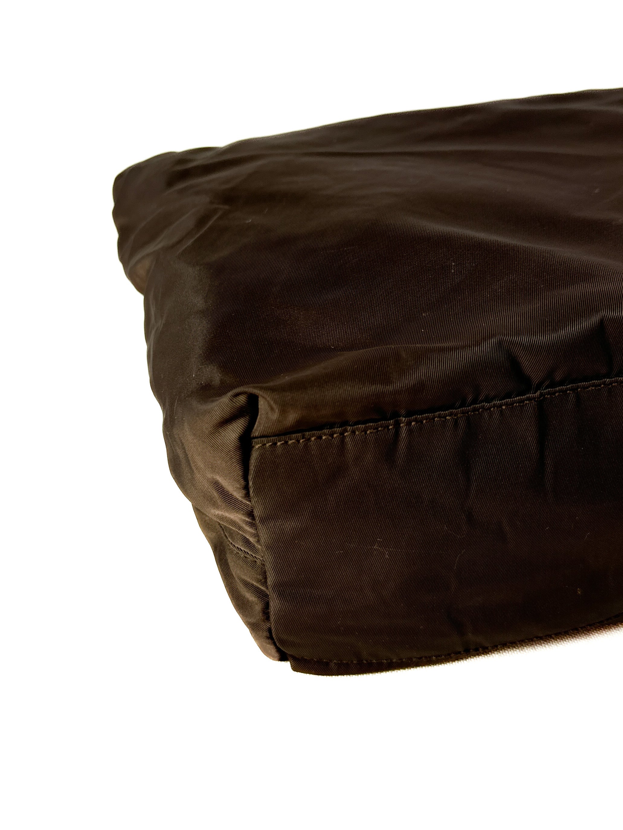 Prada brown nylon tote **as is**