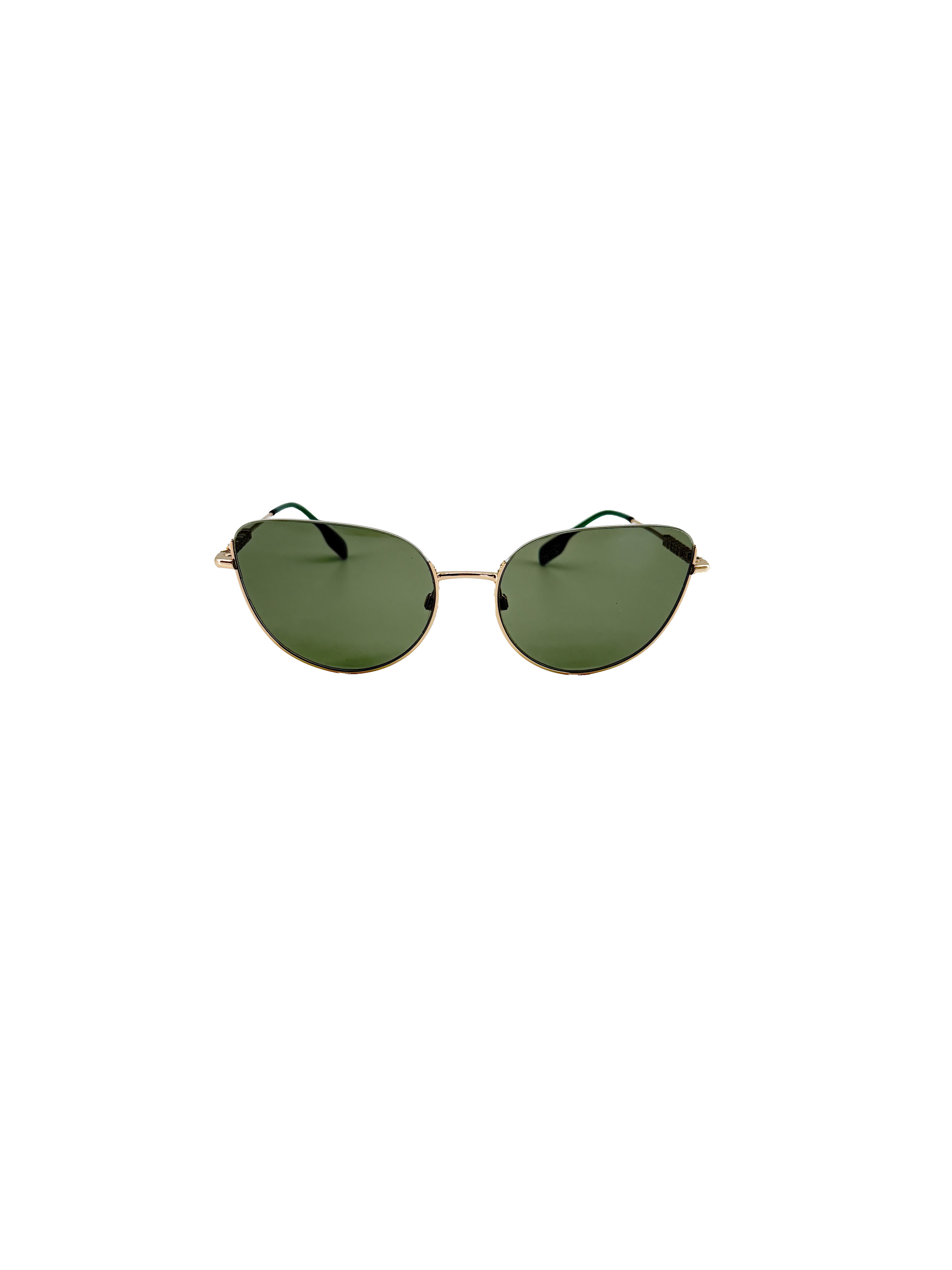Burberry gold/green Harper sunglasses B3144 BOX