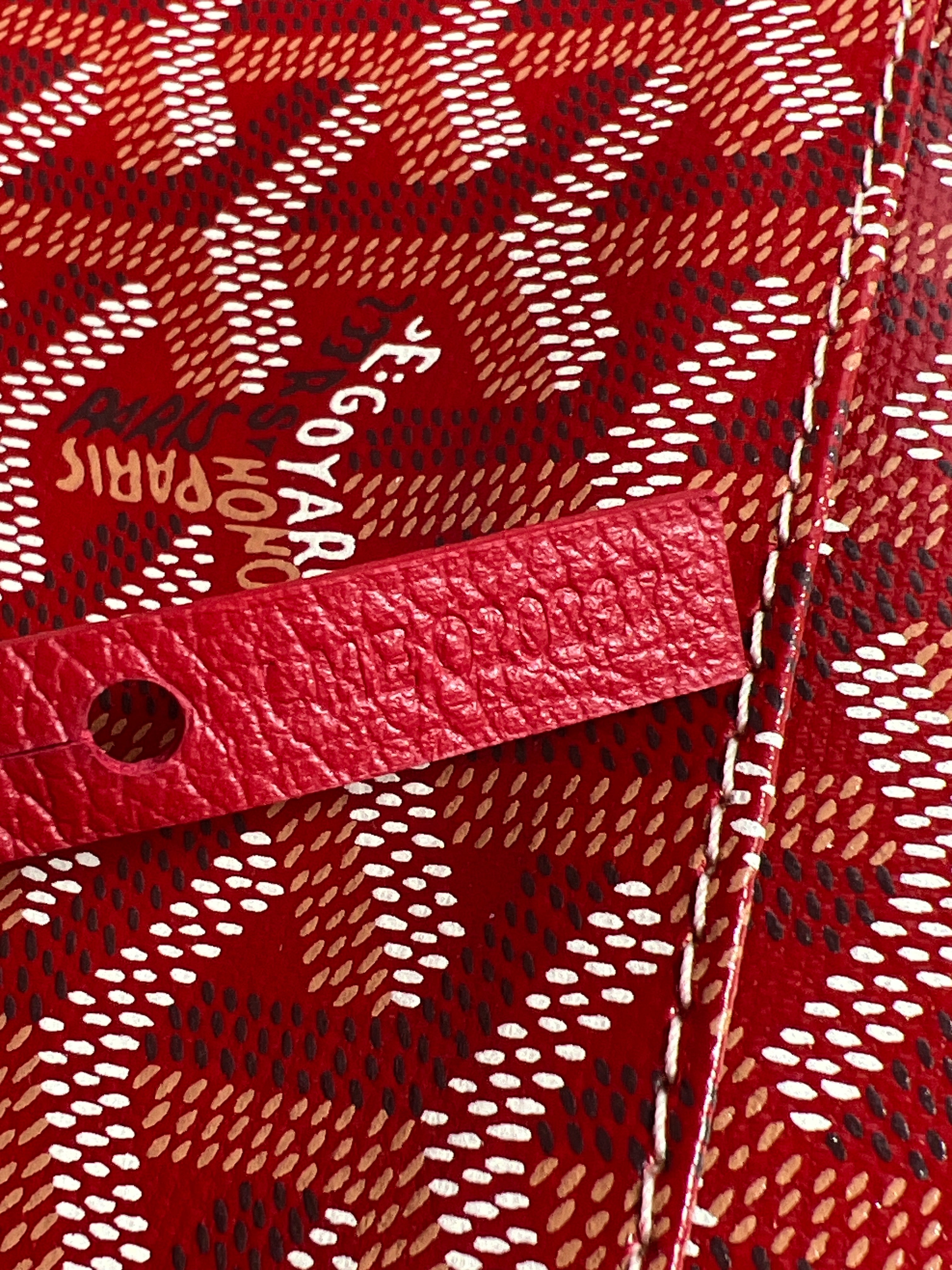 Goyard Saint Louis red tote PM