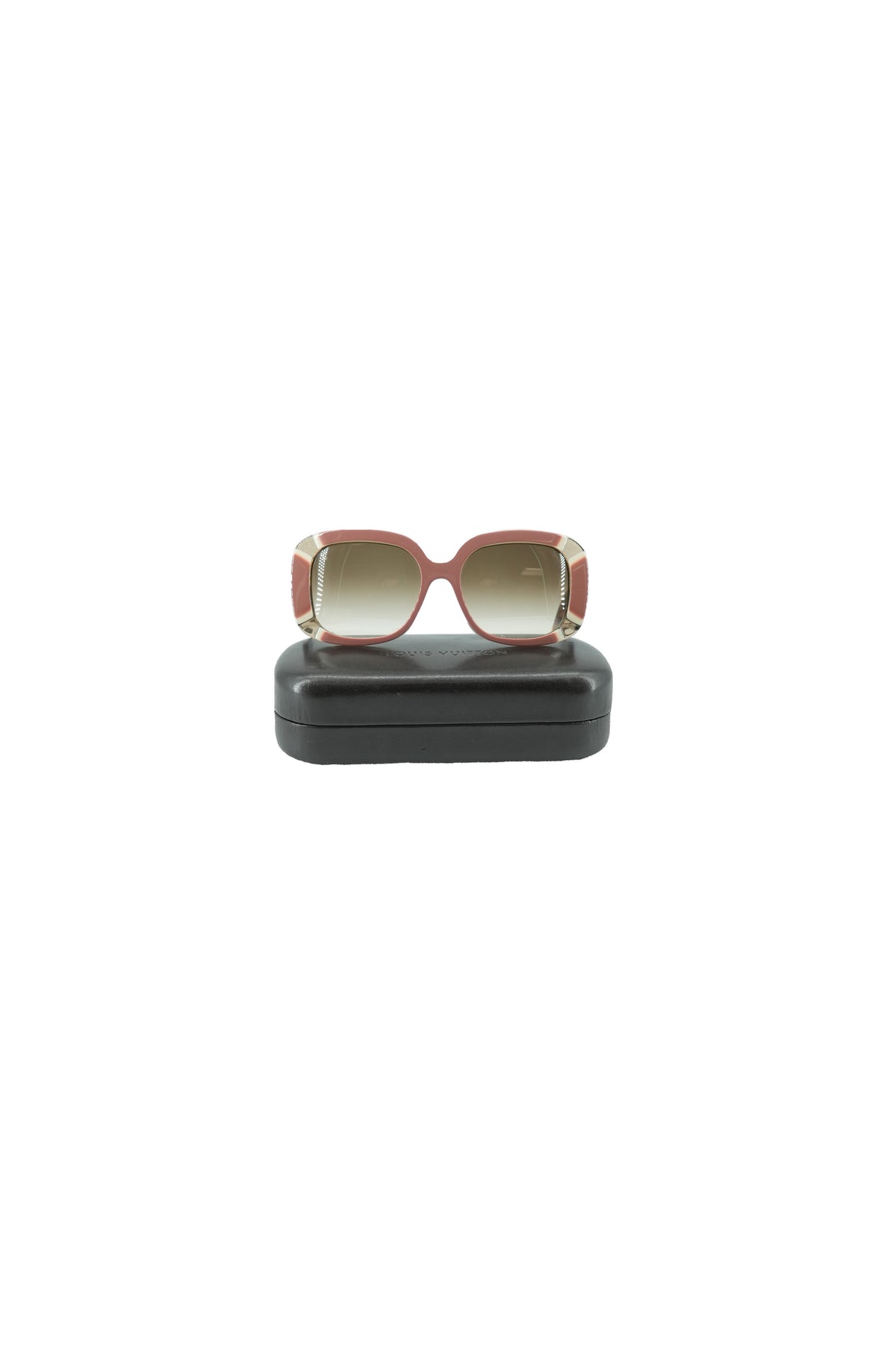 Louis Vuitton pink, brown Havana sunglasses Z0517W