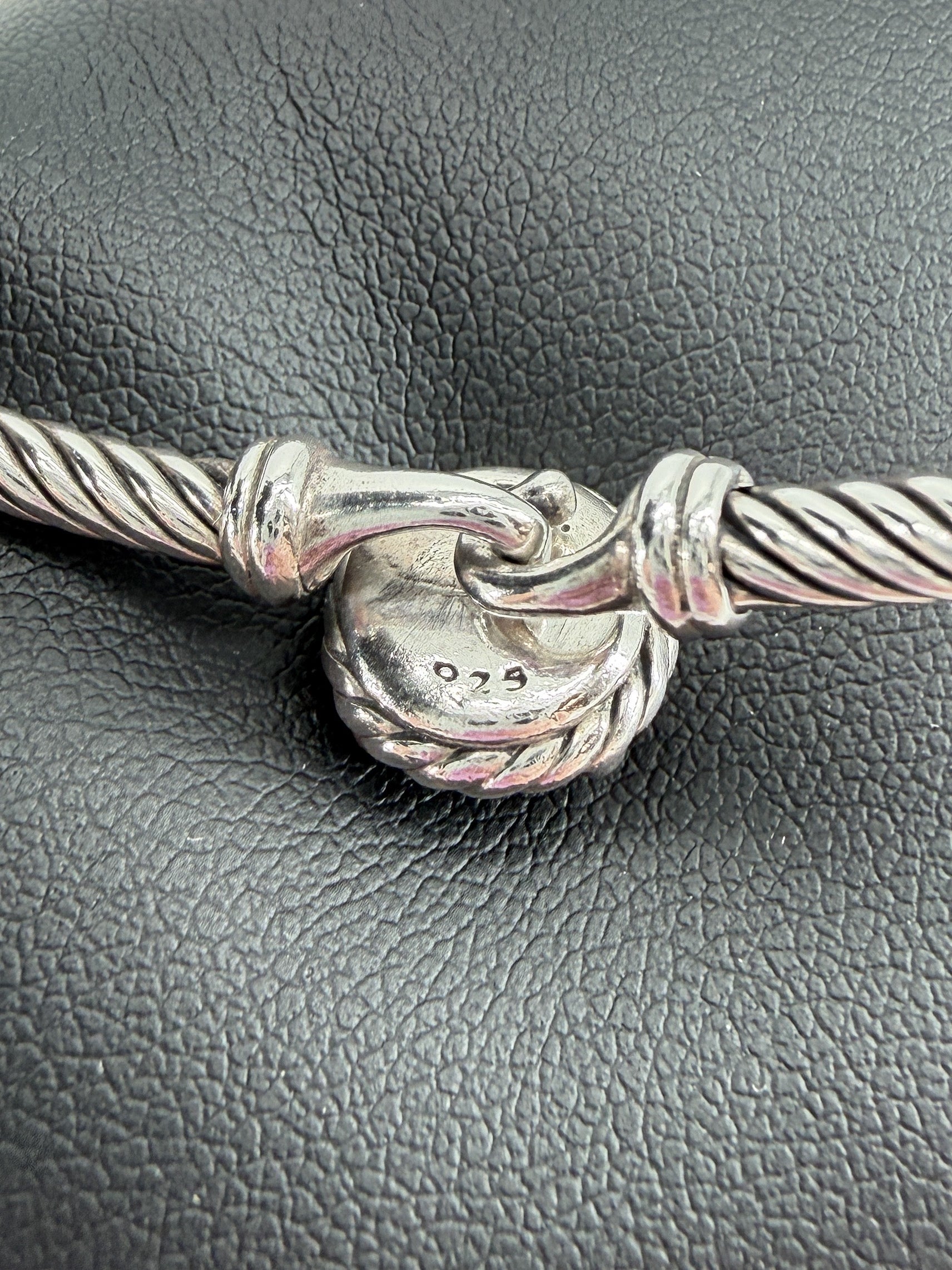 David Yurman sterling silver black onyx Chatelaine bracelet