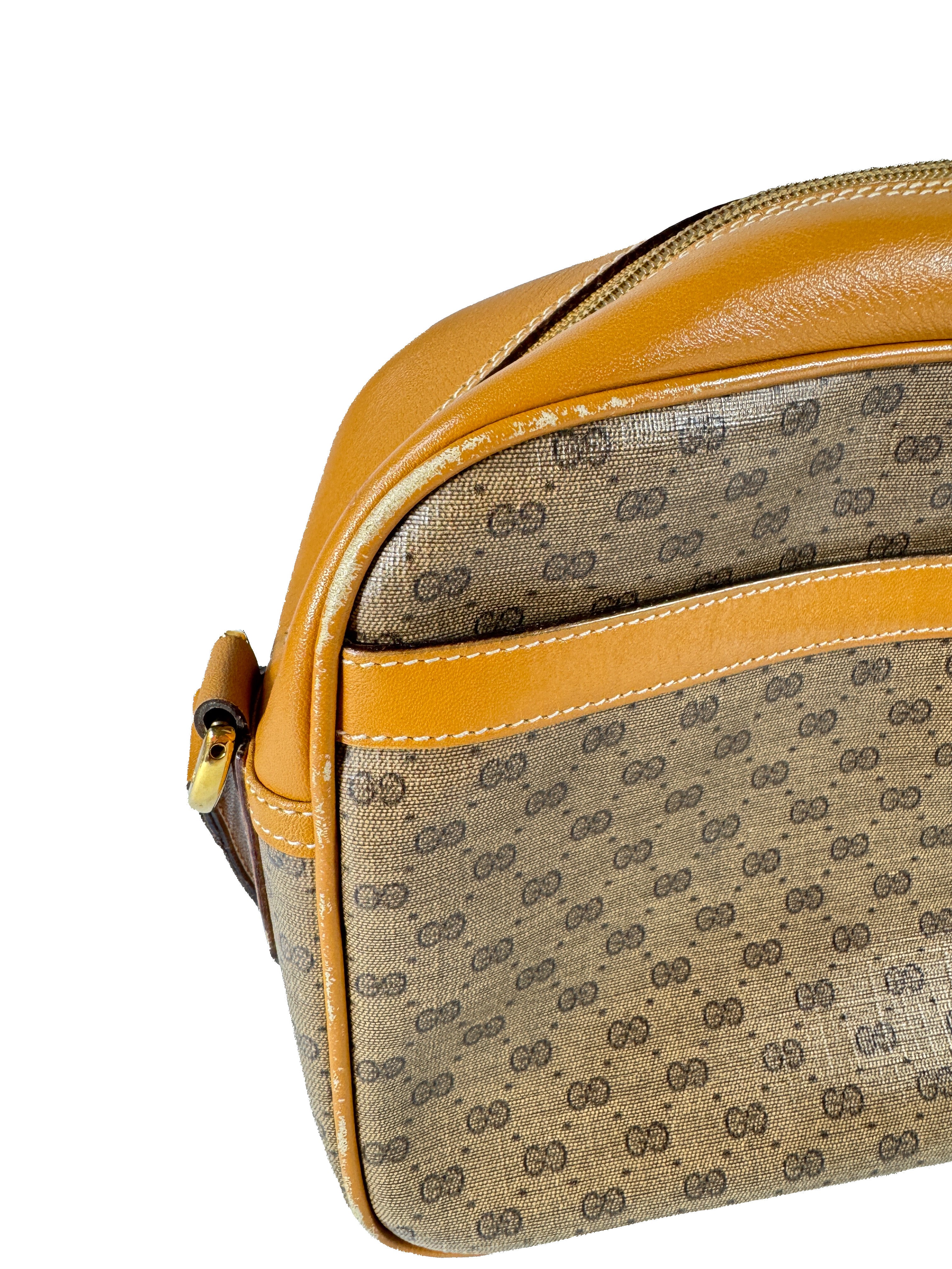 Gucci brown micro GG crossbody 001-113-0942