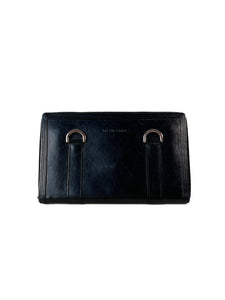 Givenchy black leather zip around wallet