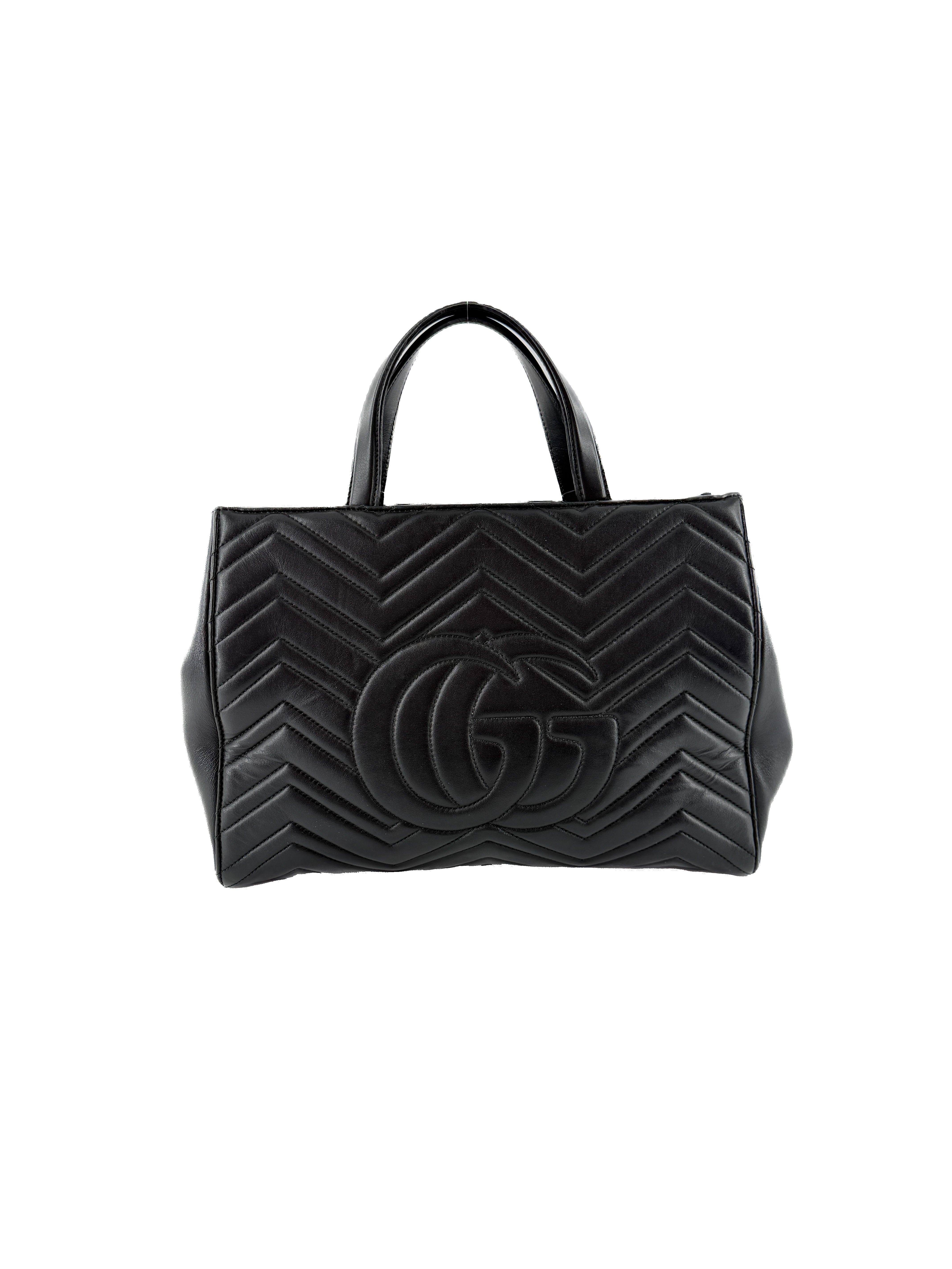 Gucci GG Marmont Tote Matelasse Leather Medium black 525040