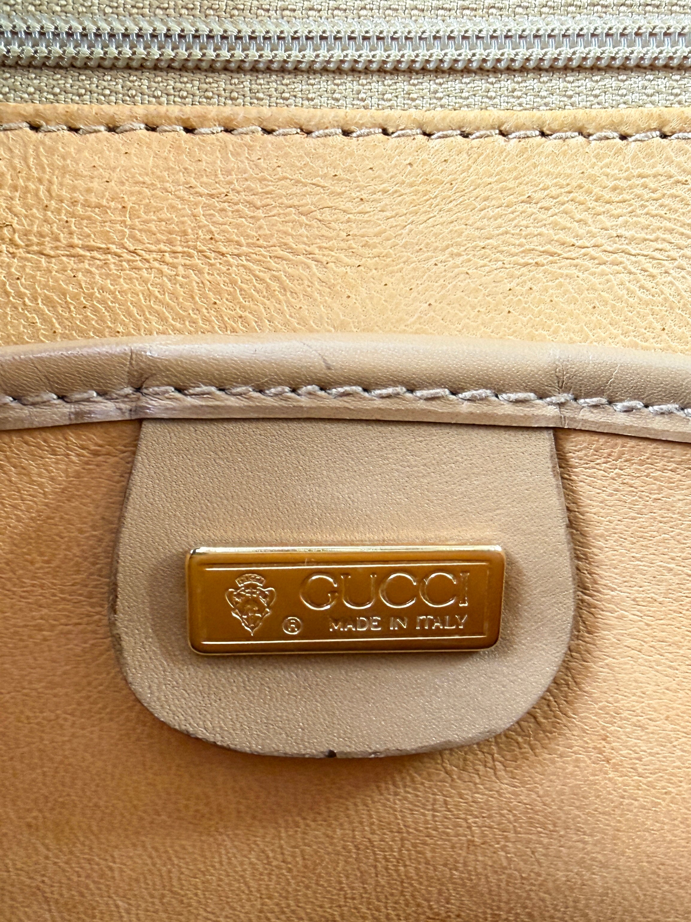 Gucci brown leather vintage Lady Lock large 000/256/0192