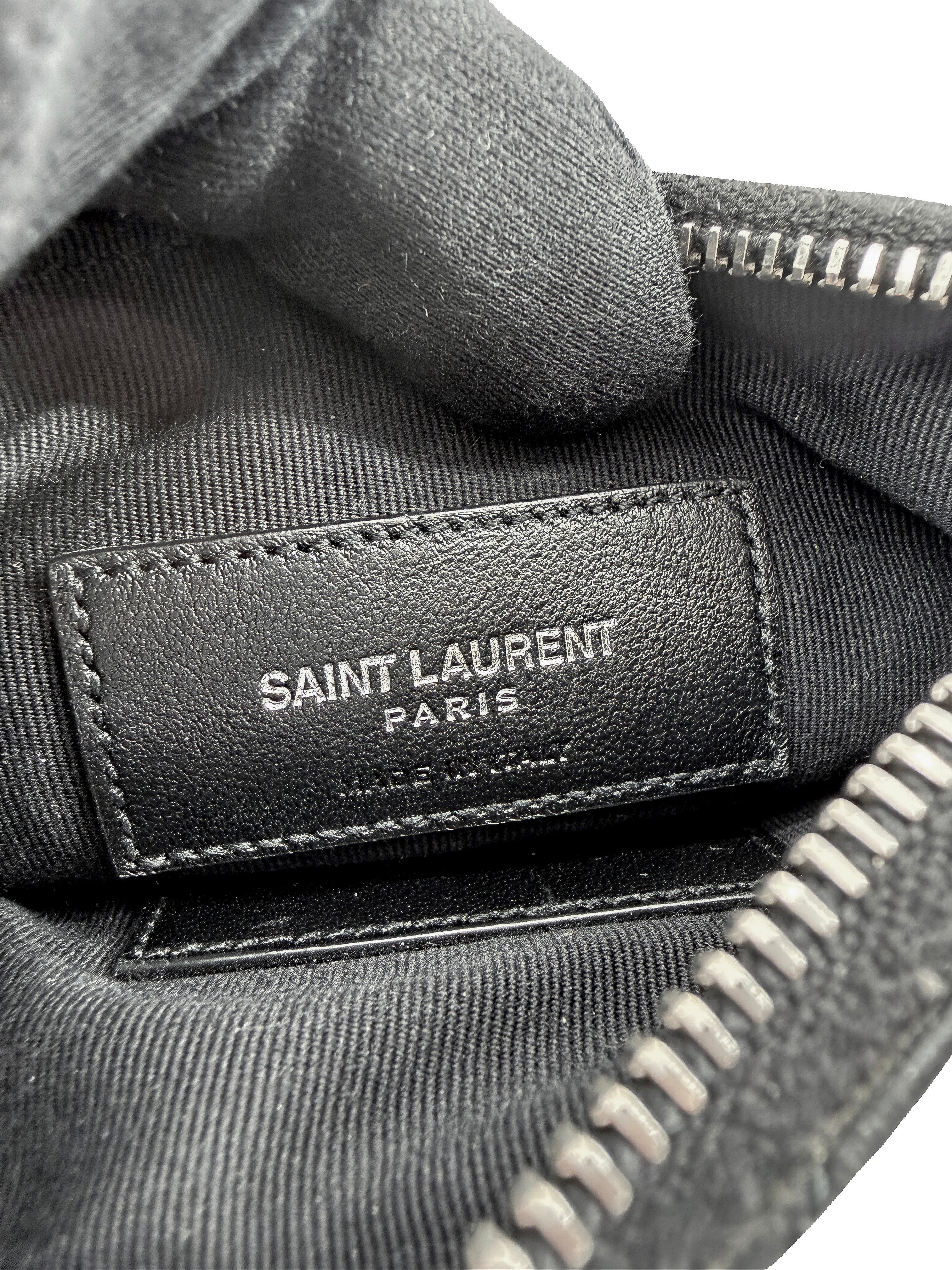 Saint Laurent black Cassandre key pouch CFP438386-0720