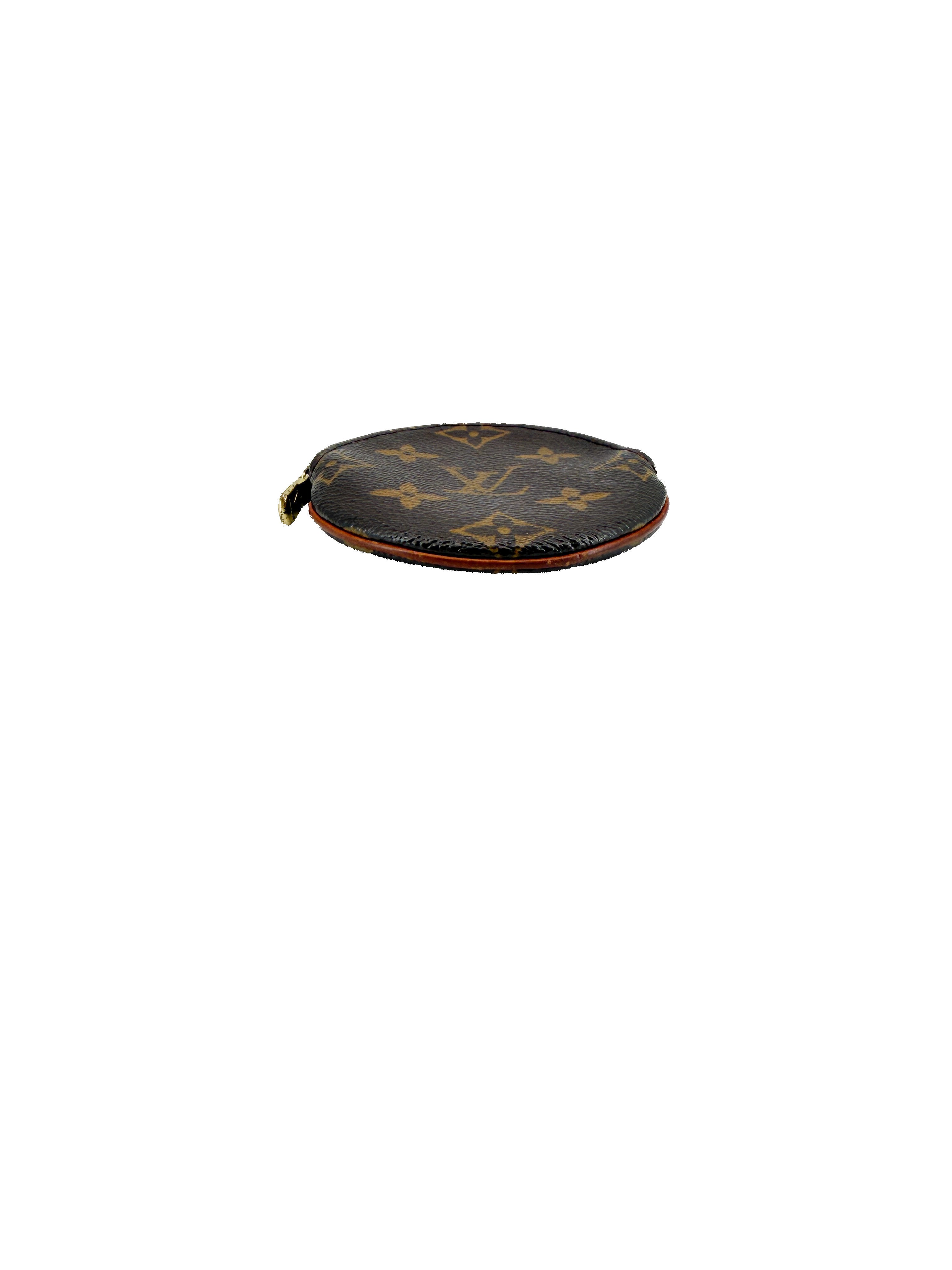 Louis Vuitton monogram Porte Monnaie Round coin case CT0043