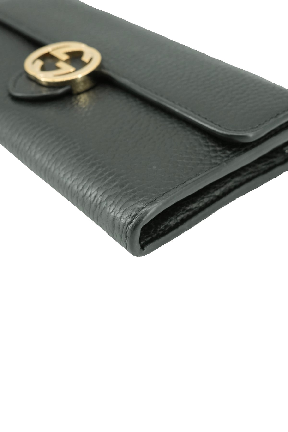 Gucci black long Interlocking GG wallet 598166 525040