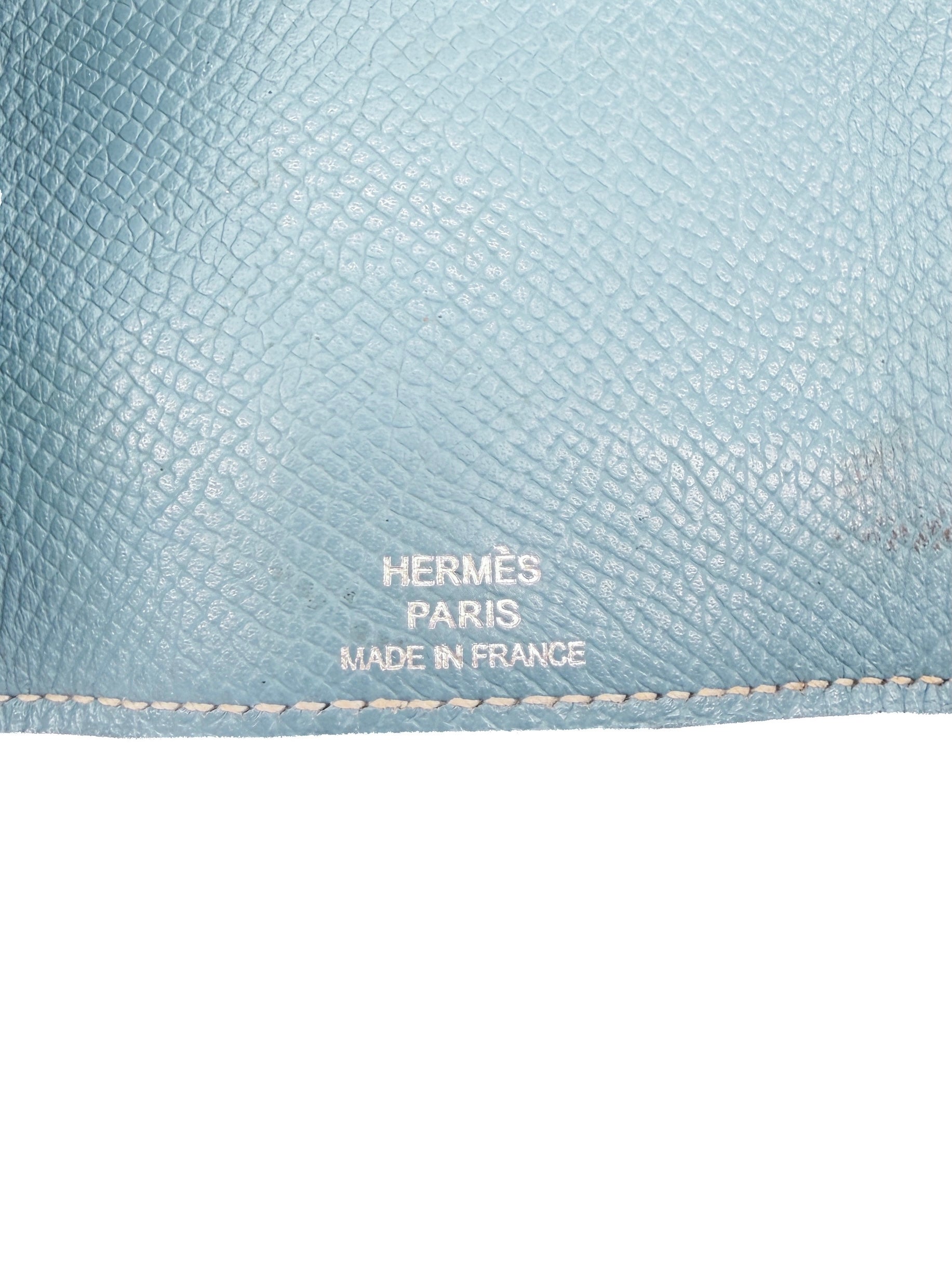 Hermès blue jean 4 key holder square L