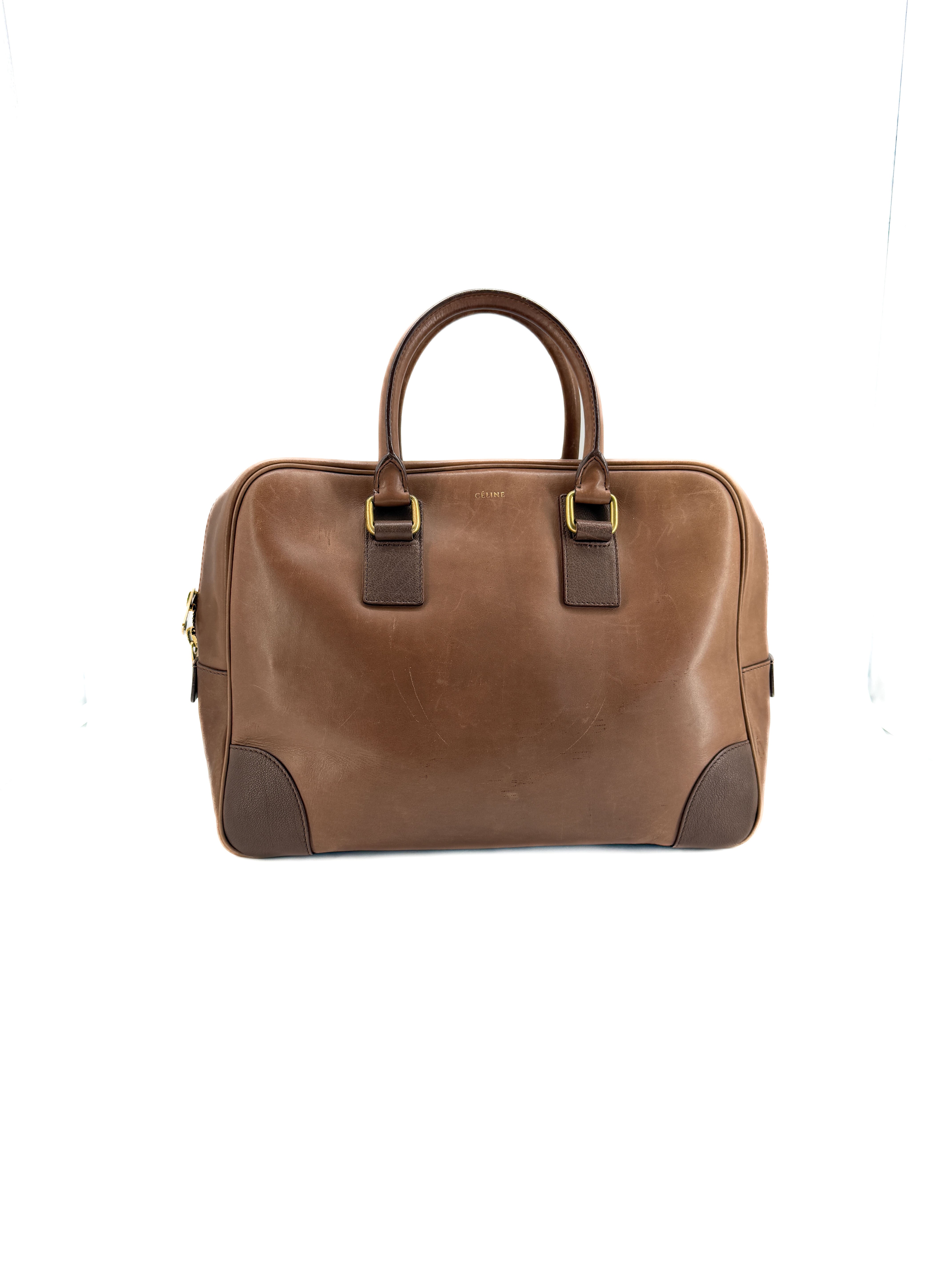 Celine two tone brown leather bag WPA0140