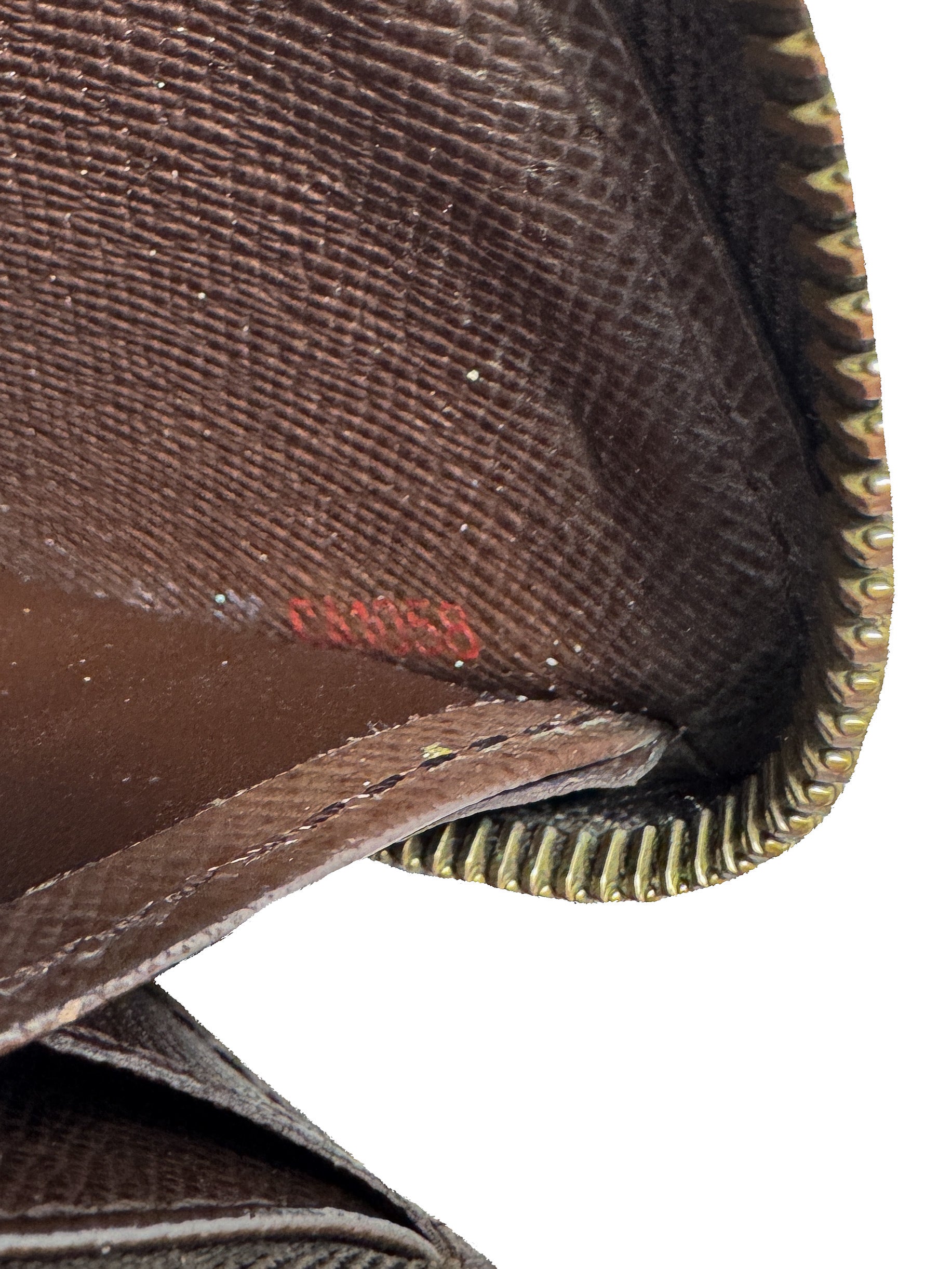 Louis Vuitton damier ebene zippy wallet CA1058