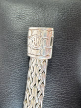 John Hardy sterling silver black sapphires Icon bracelet
