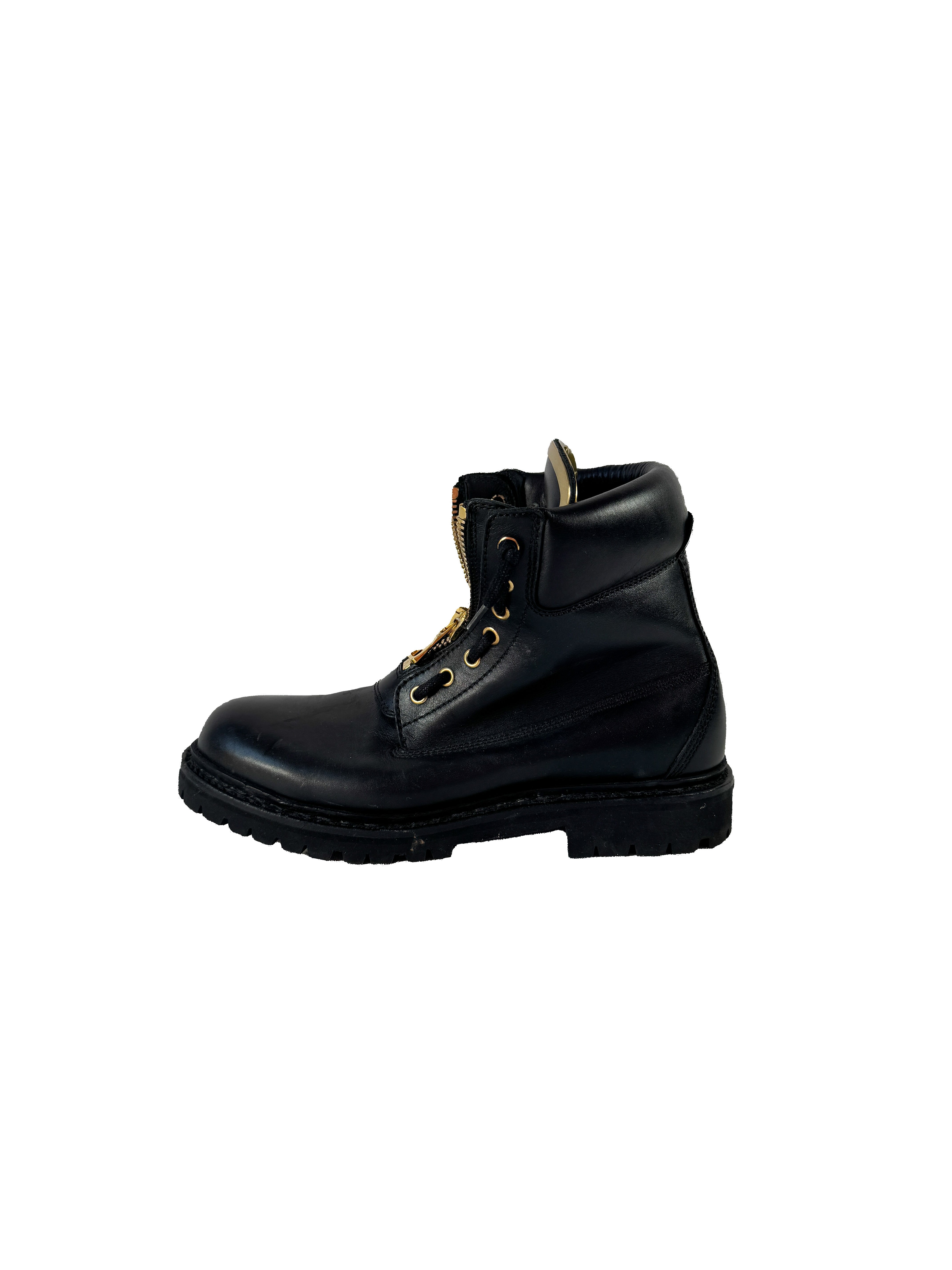Balmain black Paris Taiga Ranger boots size 38