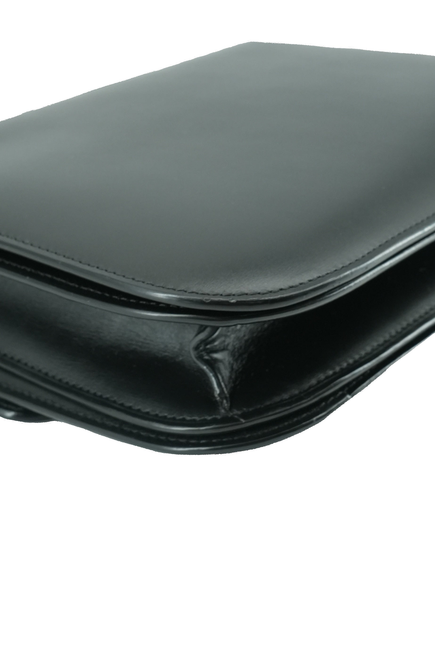 Celine black leather Box shoulder bag U-LA-0176