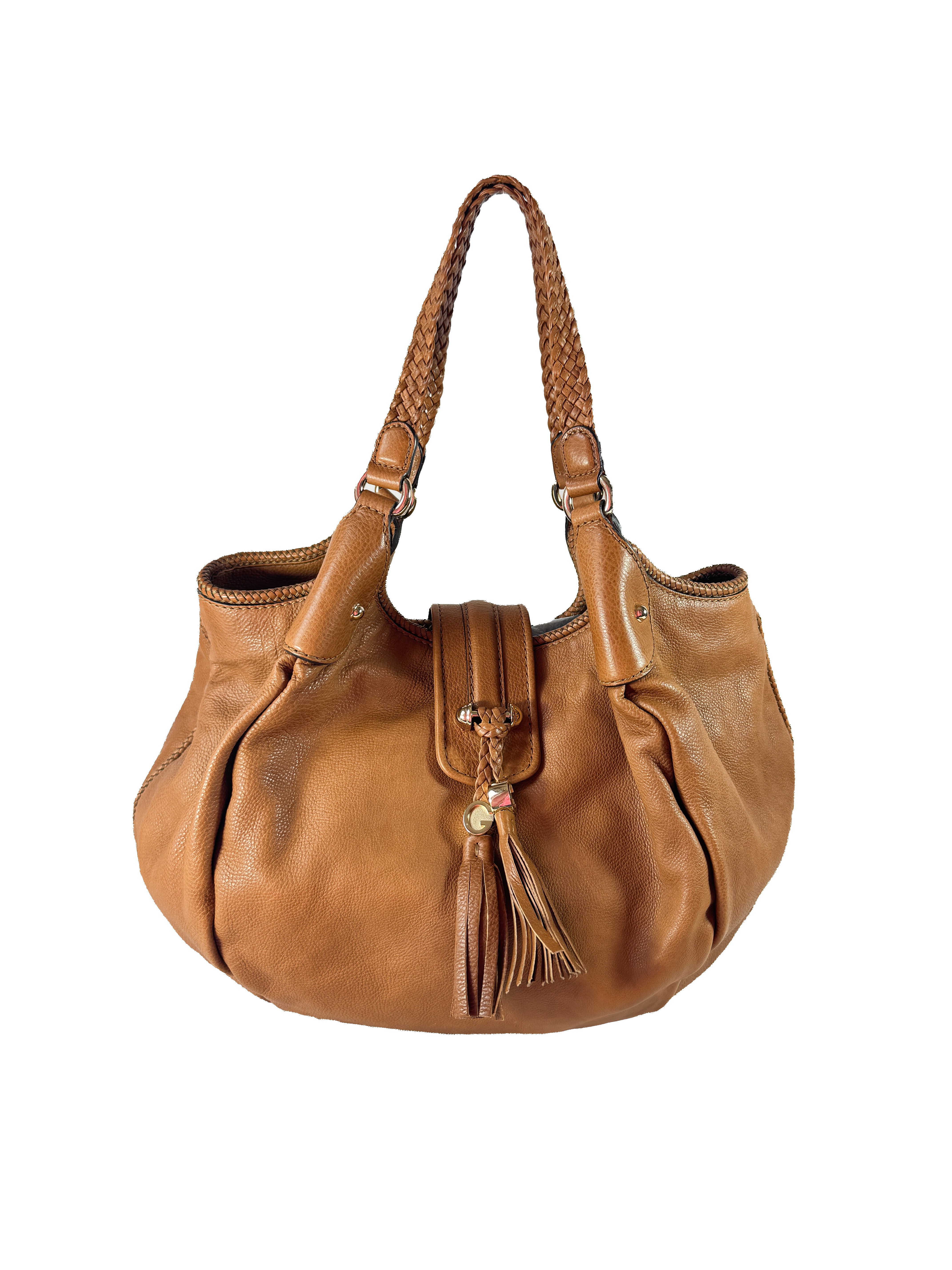 Gucci brown Marrakech leather shoulder bag