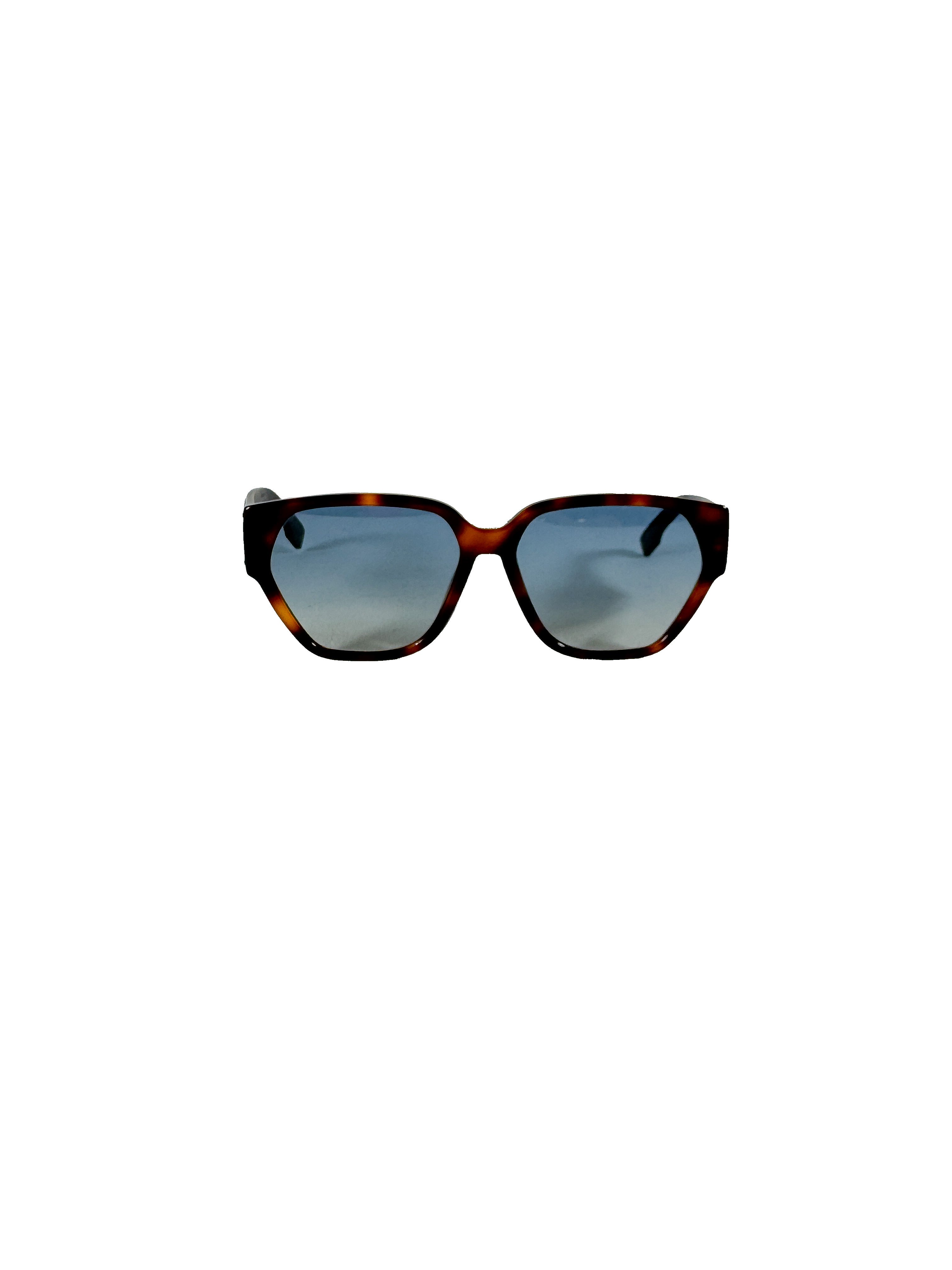 Christian Dior acetate tortoise/black sunglasses 08684