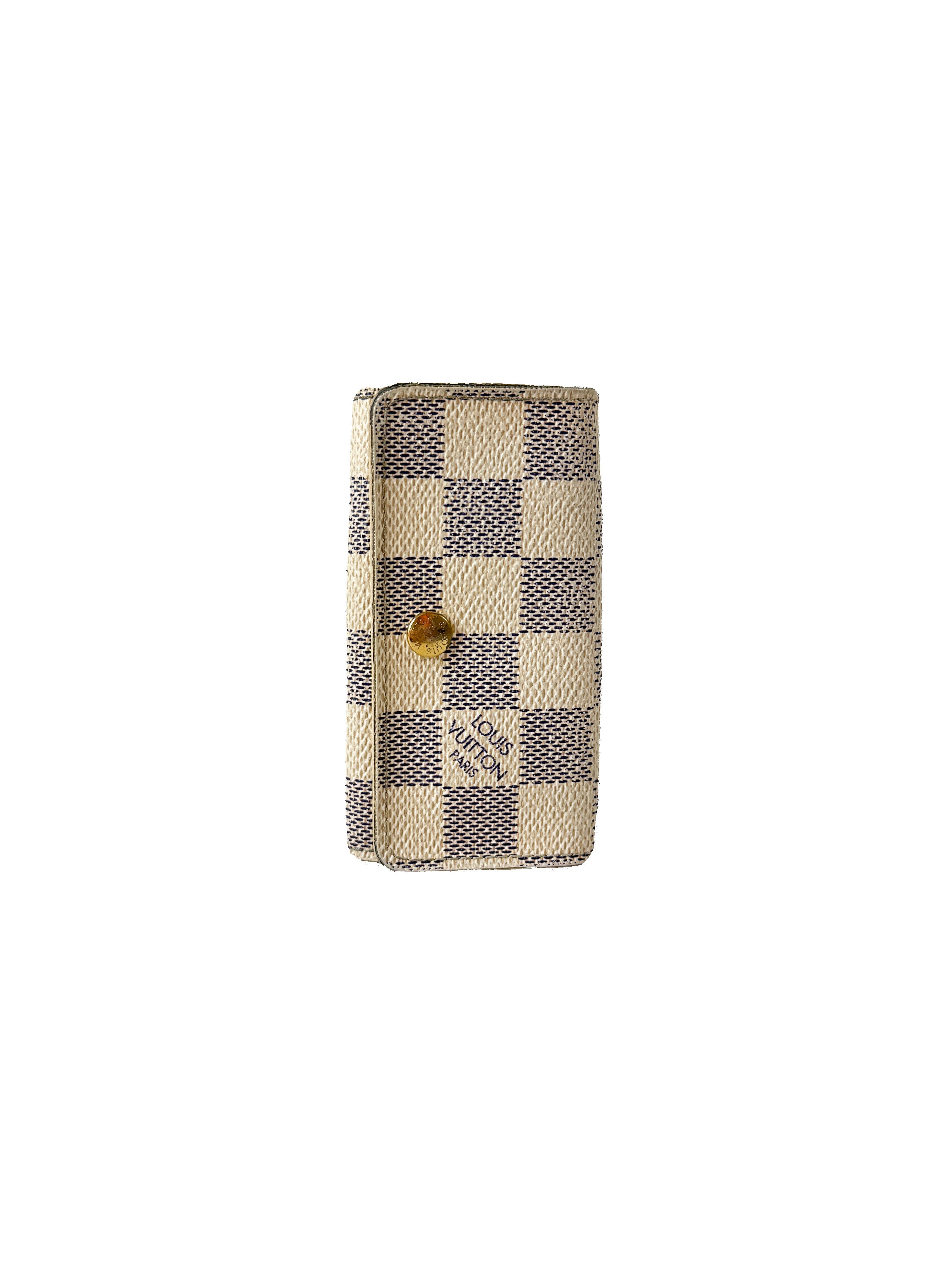 Louis Vuitton damier azur 4 key holder CT1088