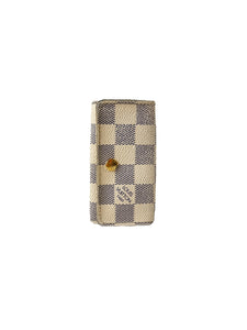 Louis Vuitton damier azur 4 key holder CT1088