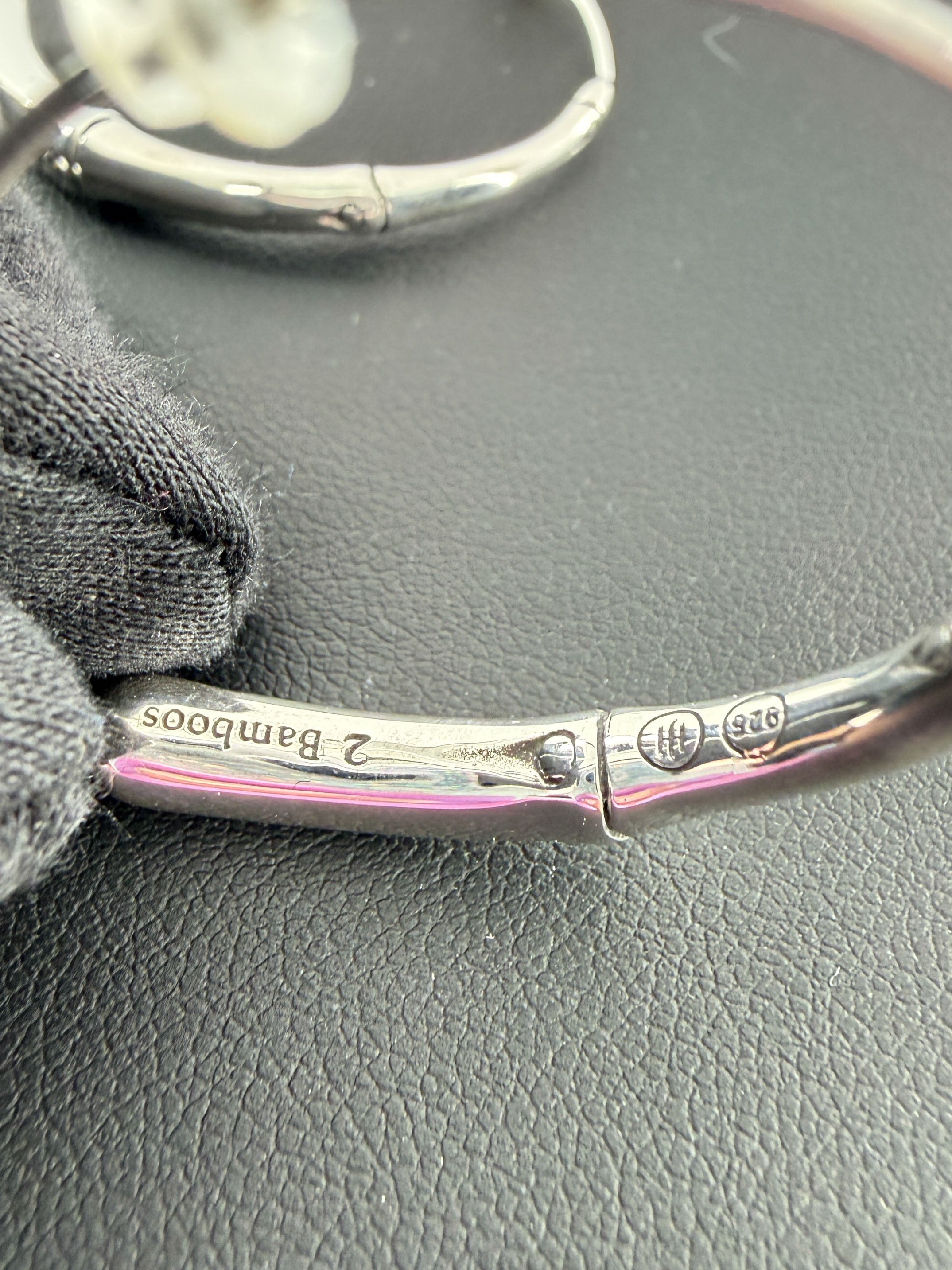 John Hardy sterling silver Bamboo 2 earrings