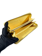 Louis Vuitton yellow empreinte monogram Spring in the City zippy wallet (microchipped)