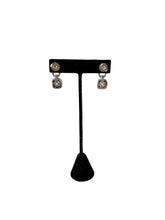 David Yurman sterling silver prasiolite, diamond Albion drop earrings