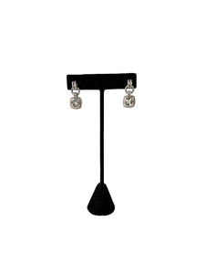 David Yurman sterling silver prasiolite, diamond Albion drop earrings