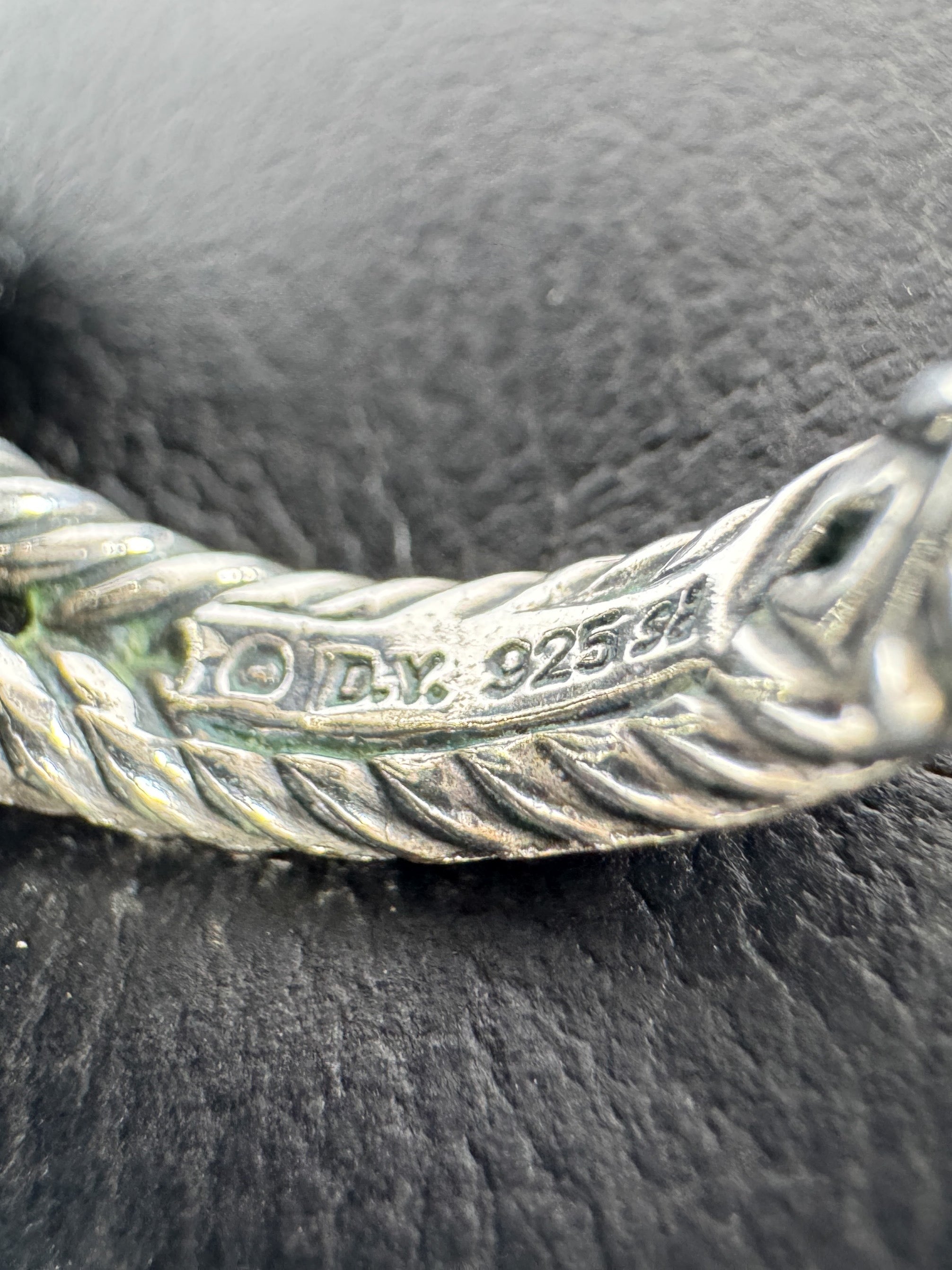 David Yurman petite Albion prasiolite diamond ring