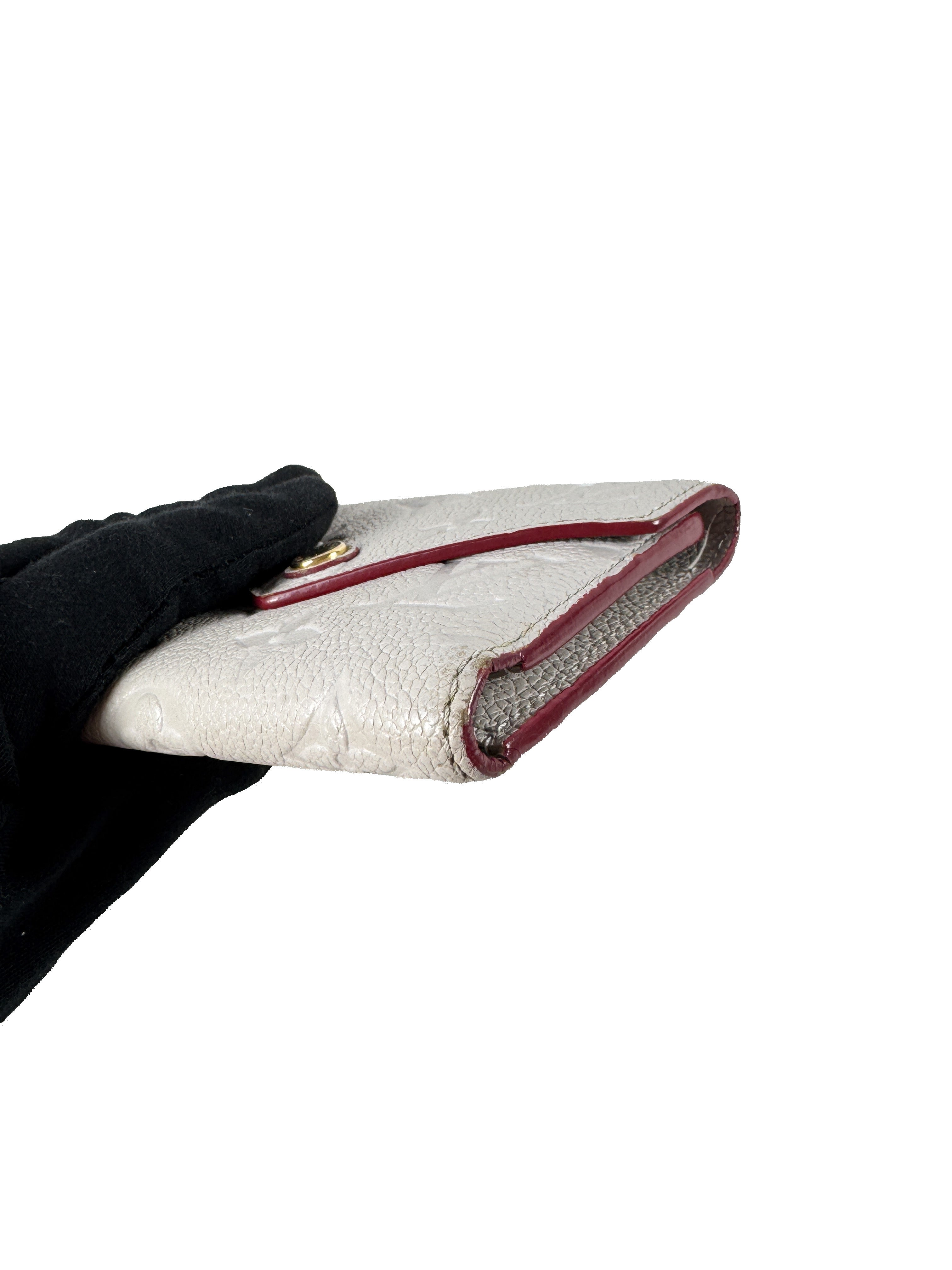 Louis Vuitton monogram gray empreinte Victorine wallet  SP0230