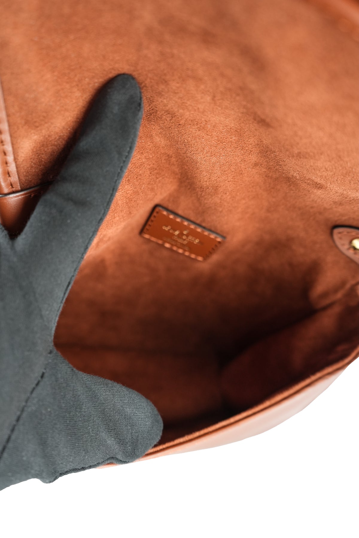 Louis Vuitton brown epi leather Saumur BB NFC