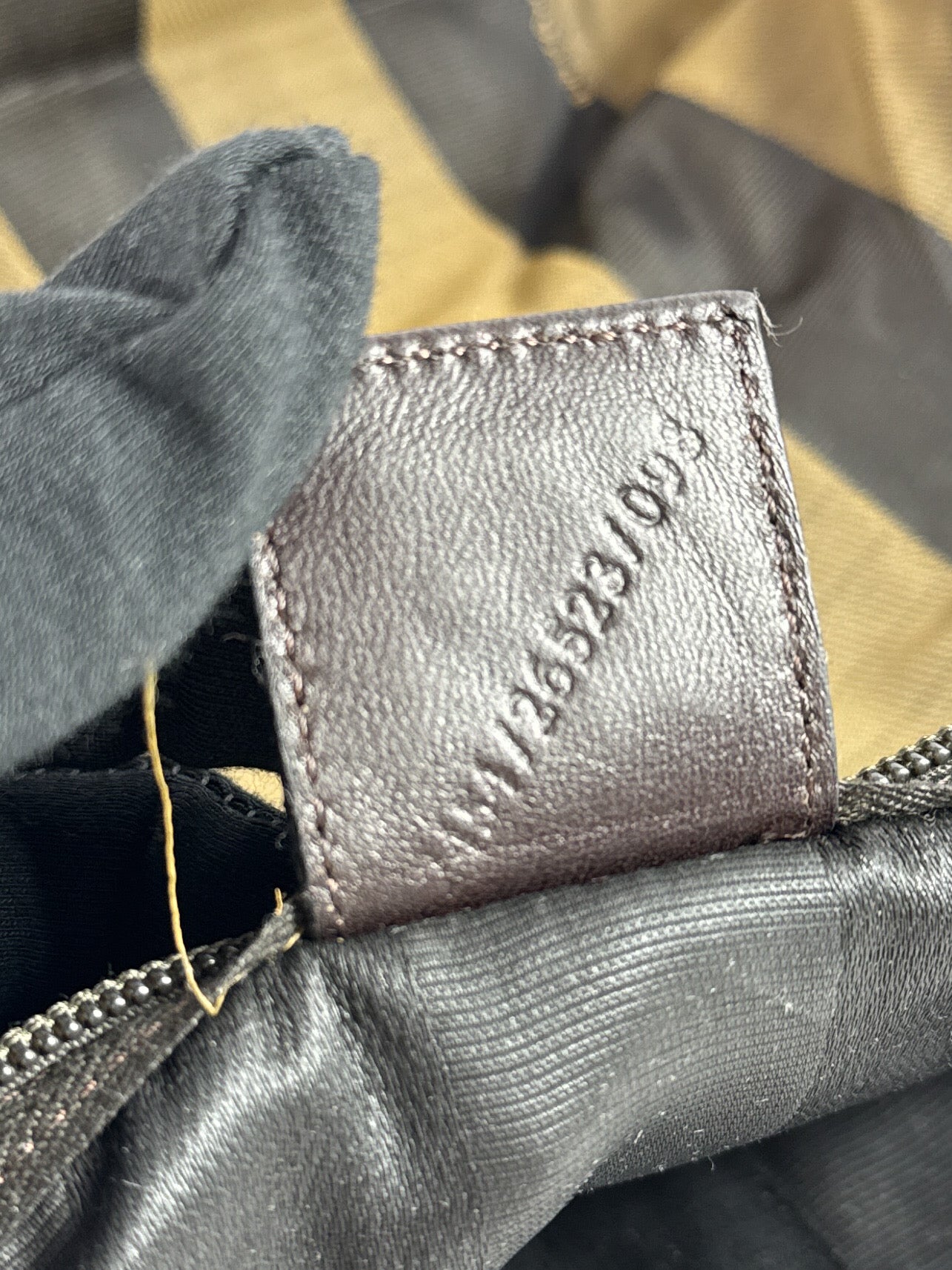 Fendi pequin striped nylon crossbody 2454/26523/098