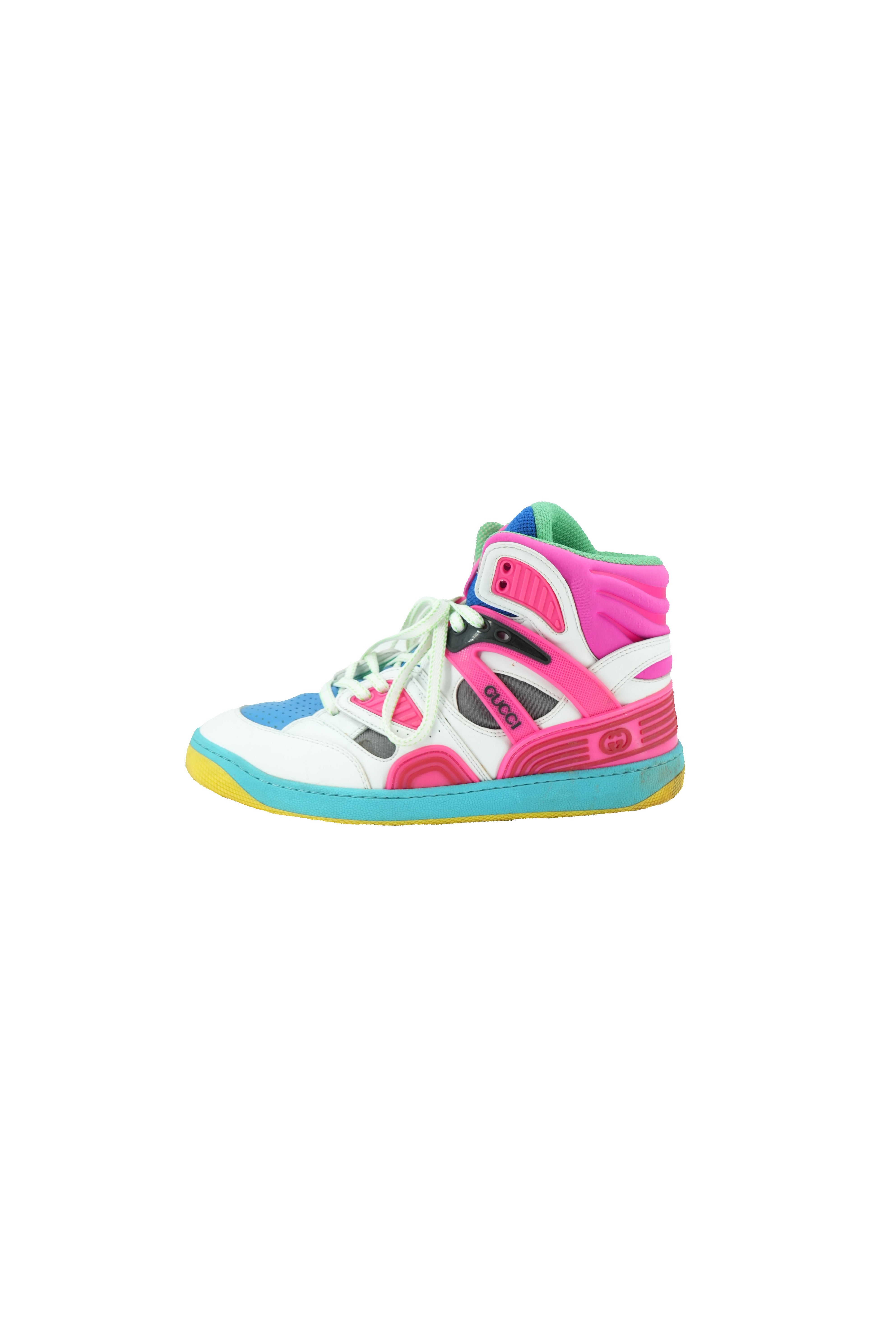 Gucci neon Basket High sneaker size 38 (8)