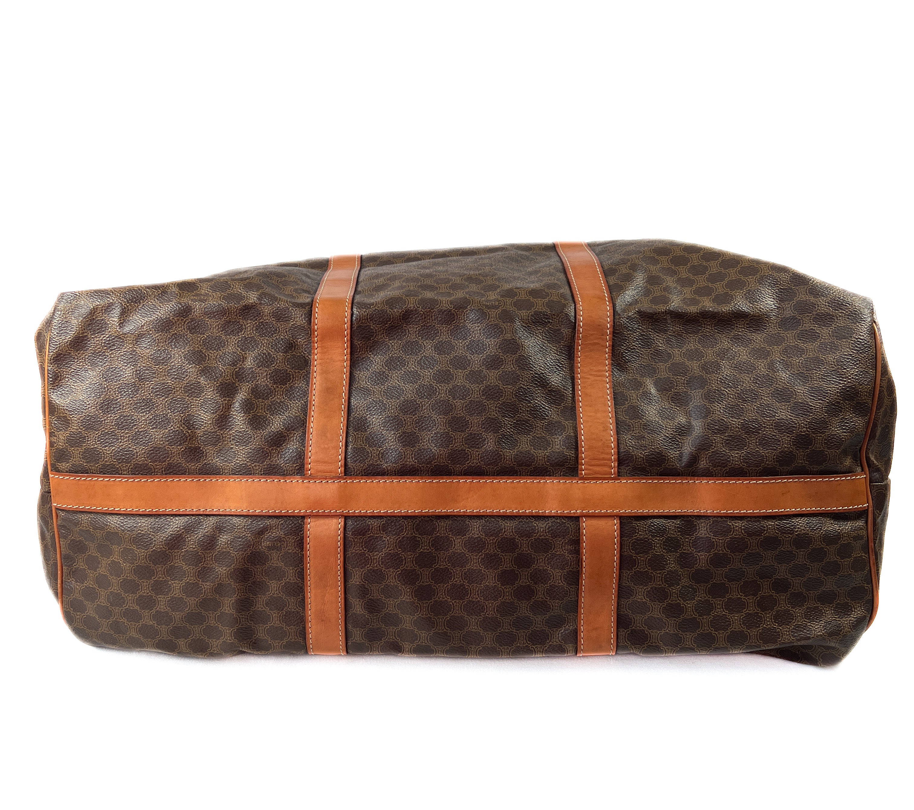 Celine vintage Triomphe macadam travel bag