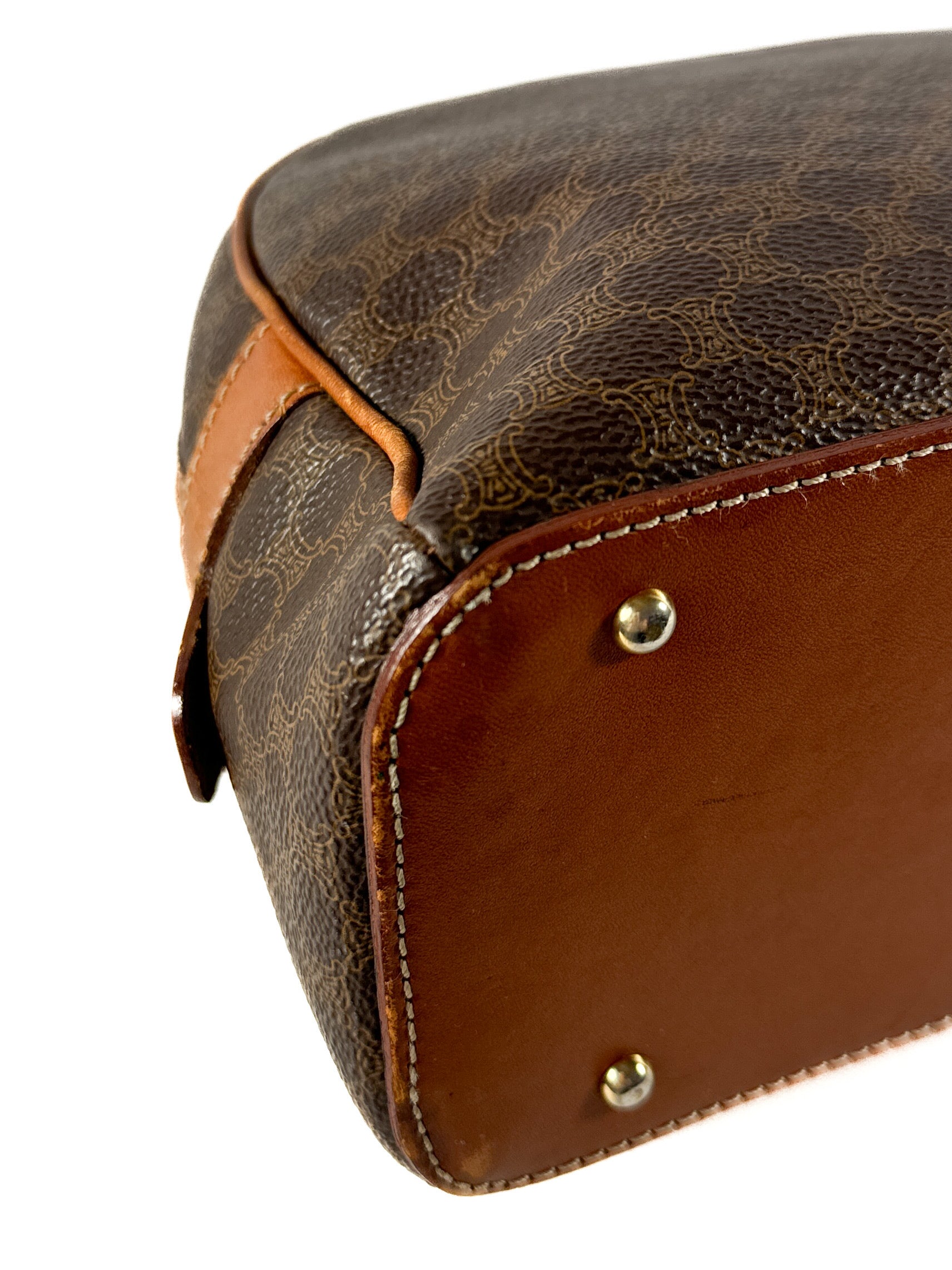 Celine vintage Macadam blason pattern satchel **as is**