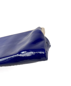 Anya Hindmarch blue patent leather kisslock wallet