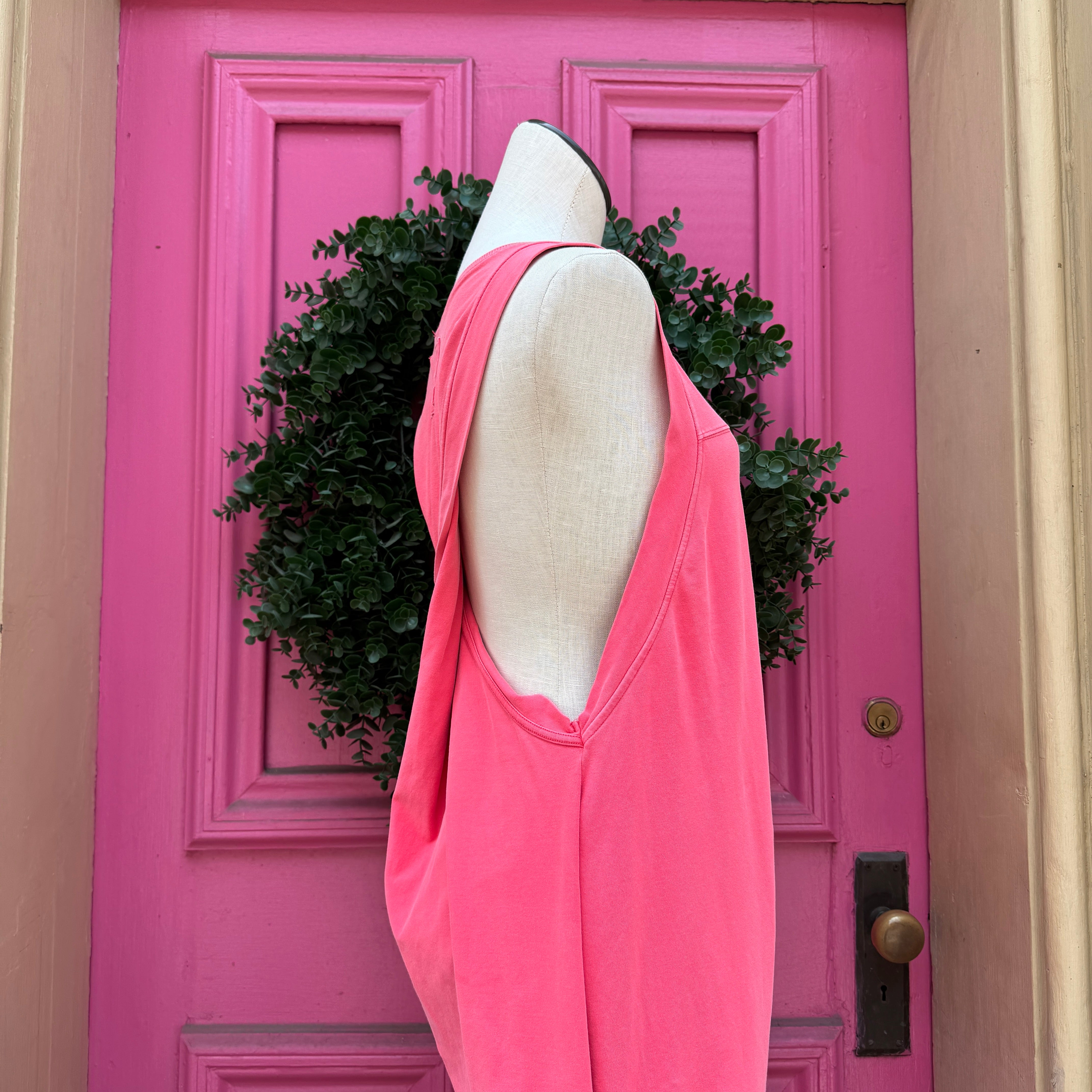 Free People Movement neon pink jumpsuit size S