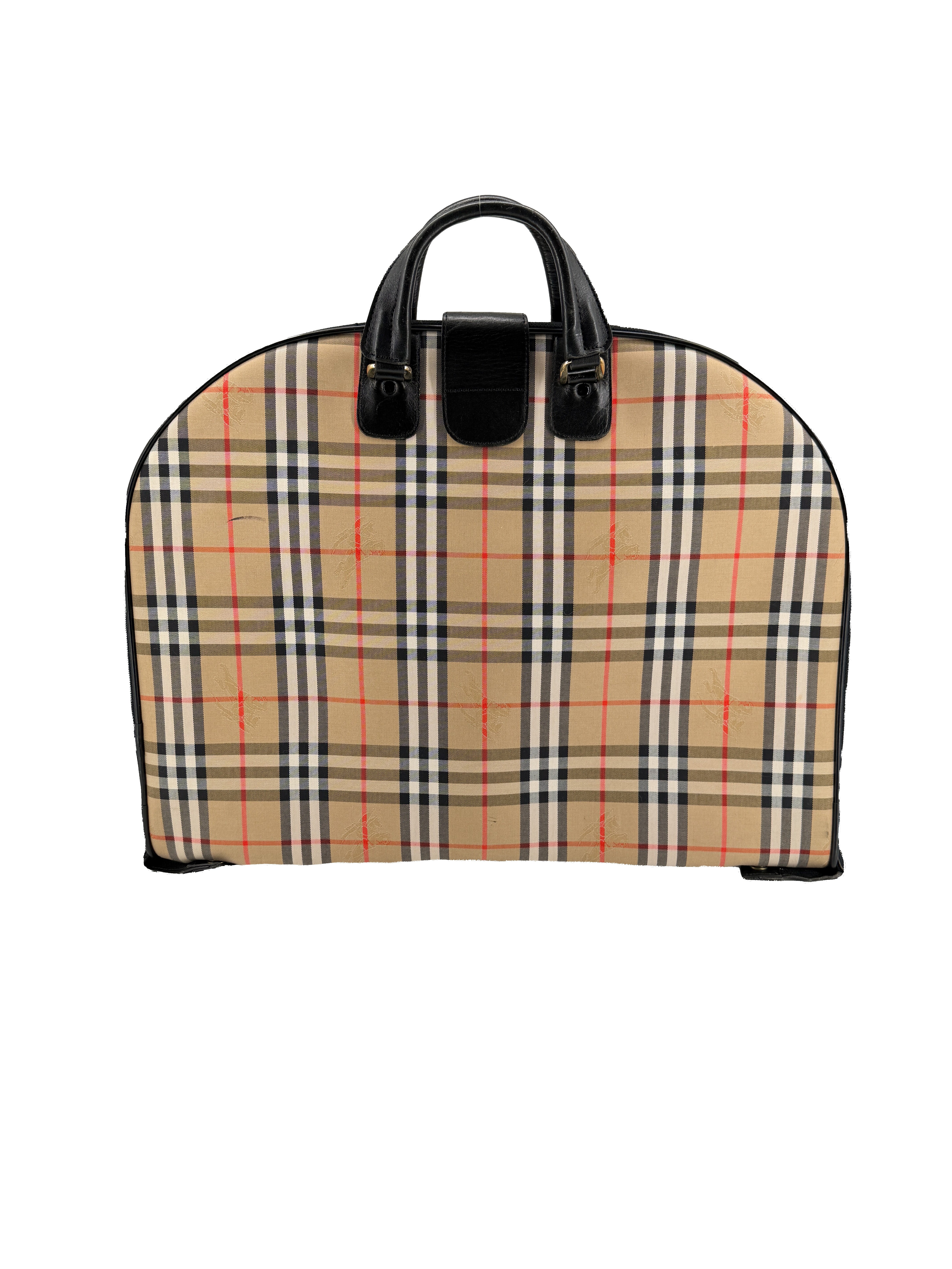 Burberry vintage Nova Check foldable garment bag