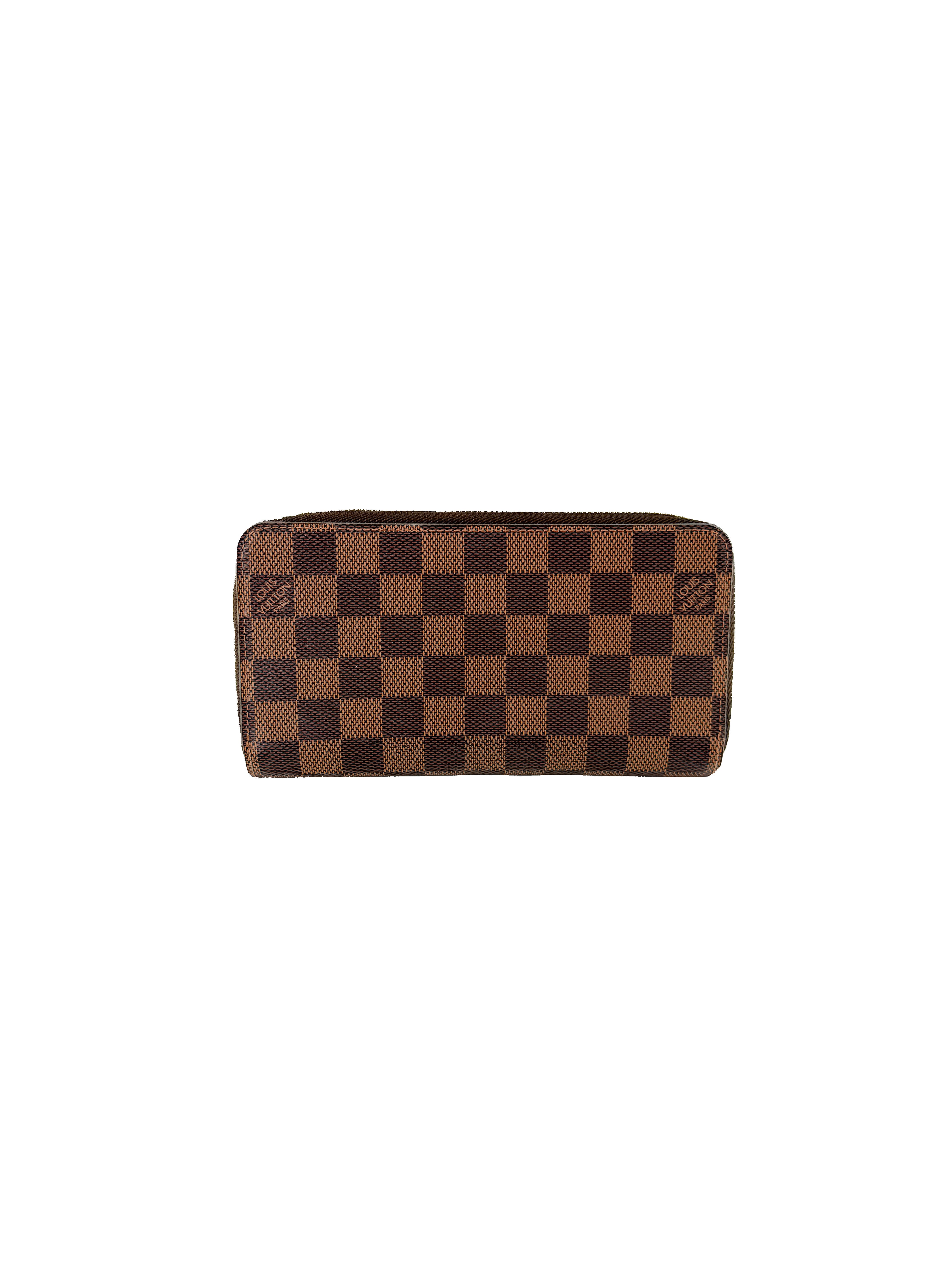 Louis Vuitton damier ebene zippy wallet GI2119