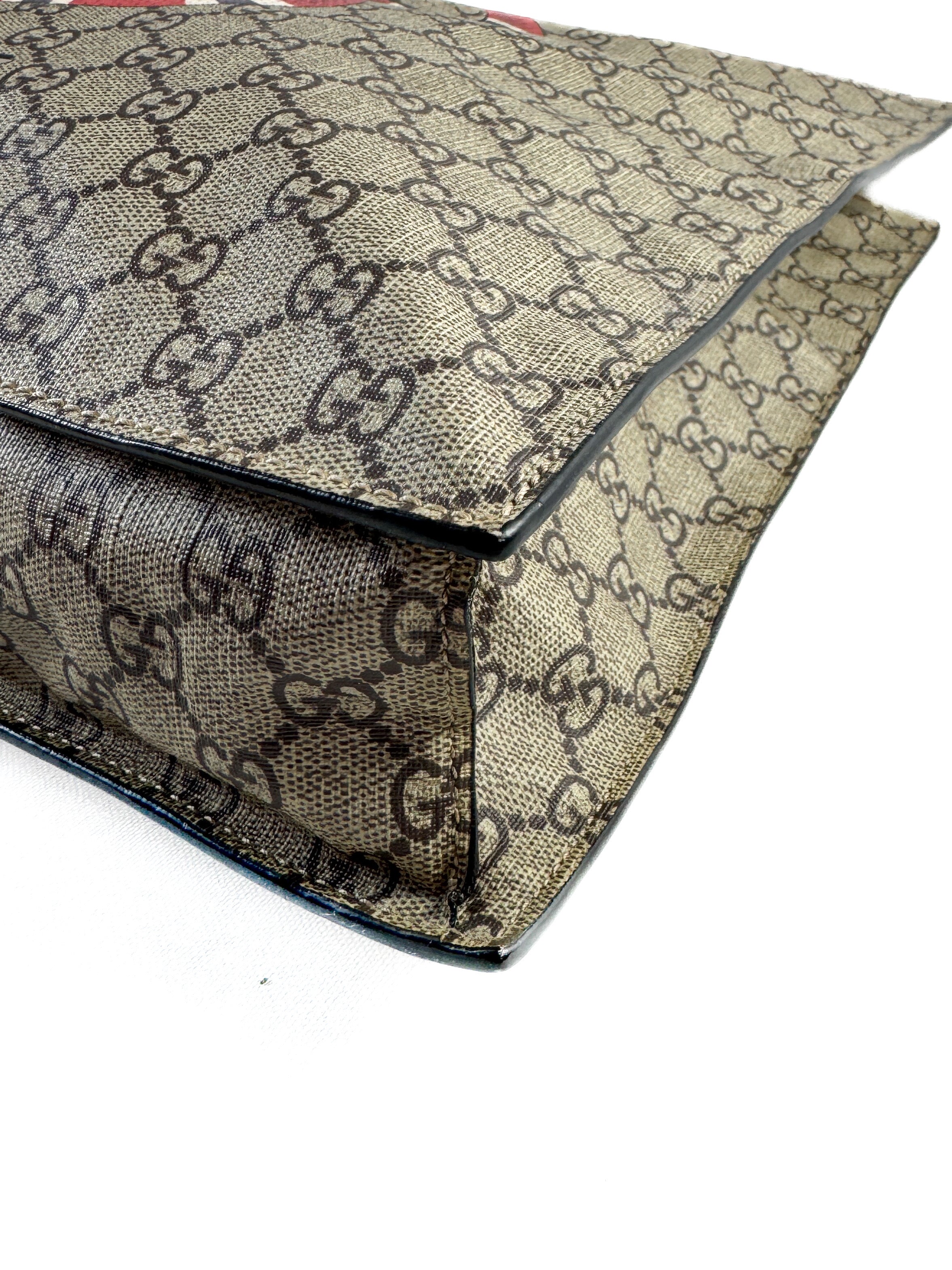 Gucci GG supreme king snake tote 467891