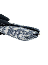 Christian Dior navy Saddle pouch in Oblique jacquard 41-MA-0221