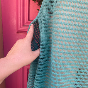 Haute Hippie teal coverup size S