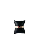 Hermès silver/beige Clic H bracelet ST1201