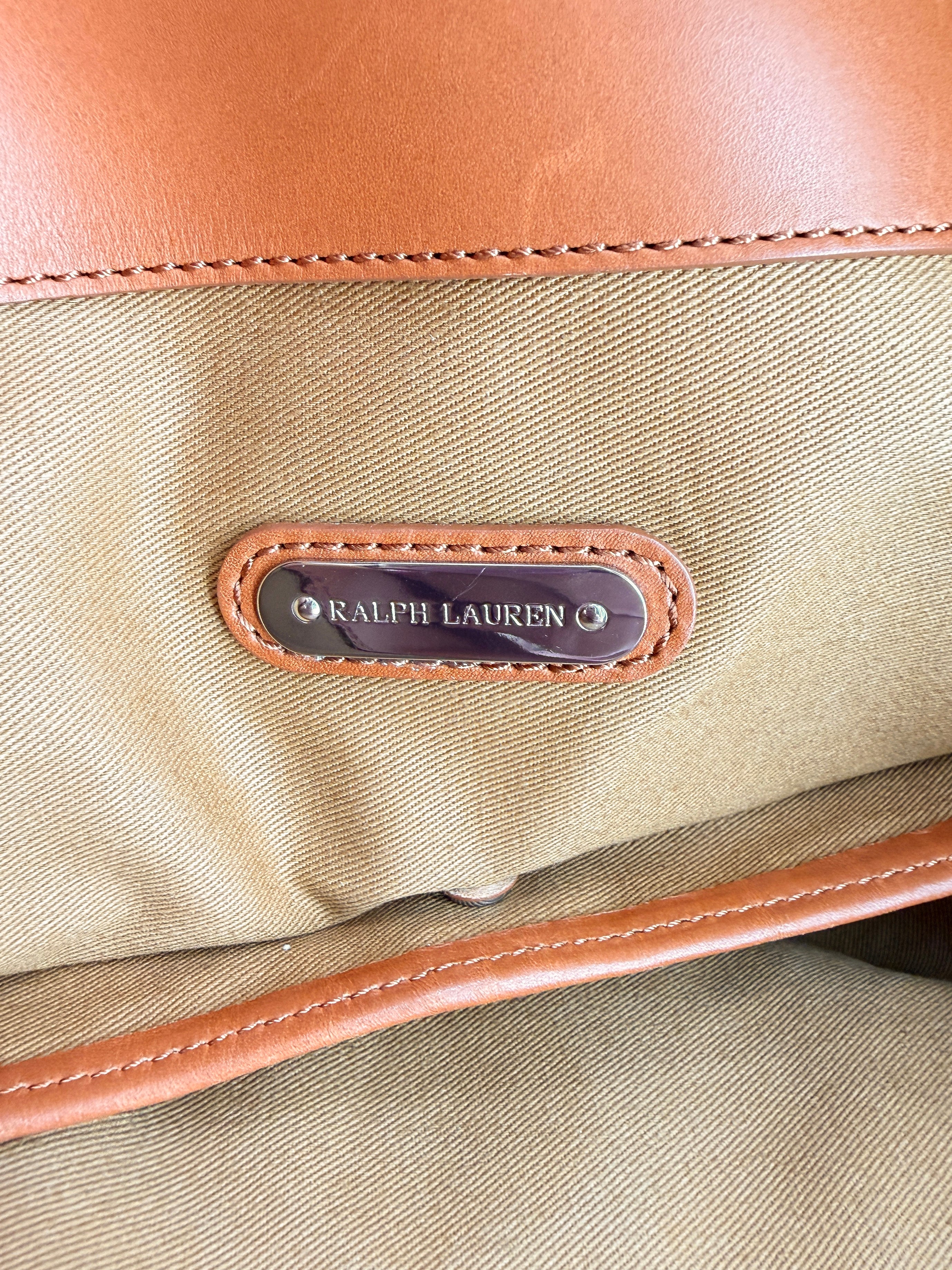 Ralph Lauren pink canvas Ricky tote